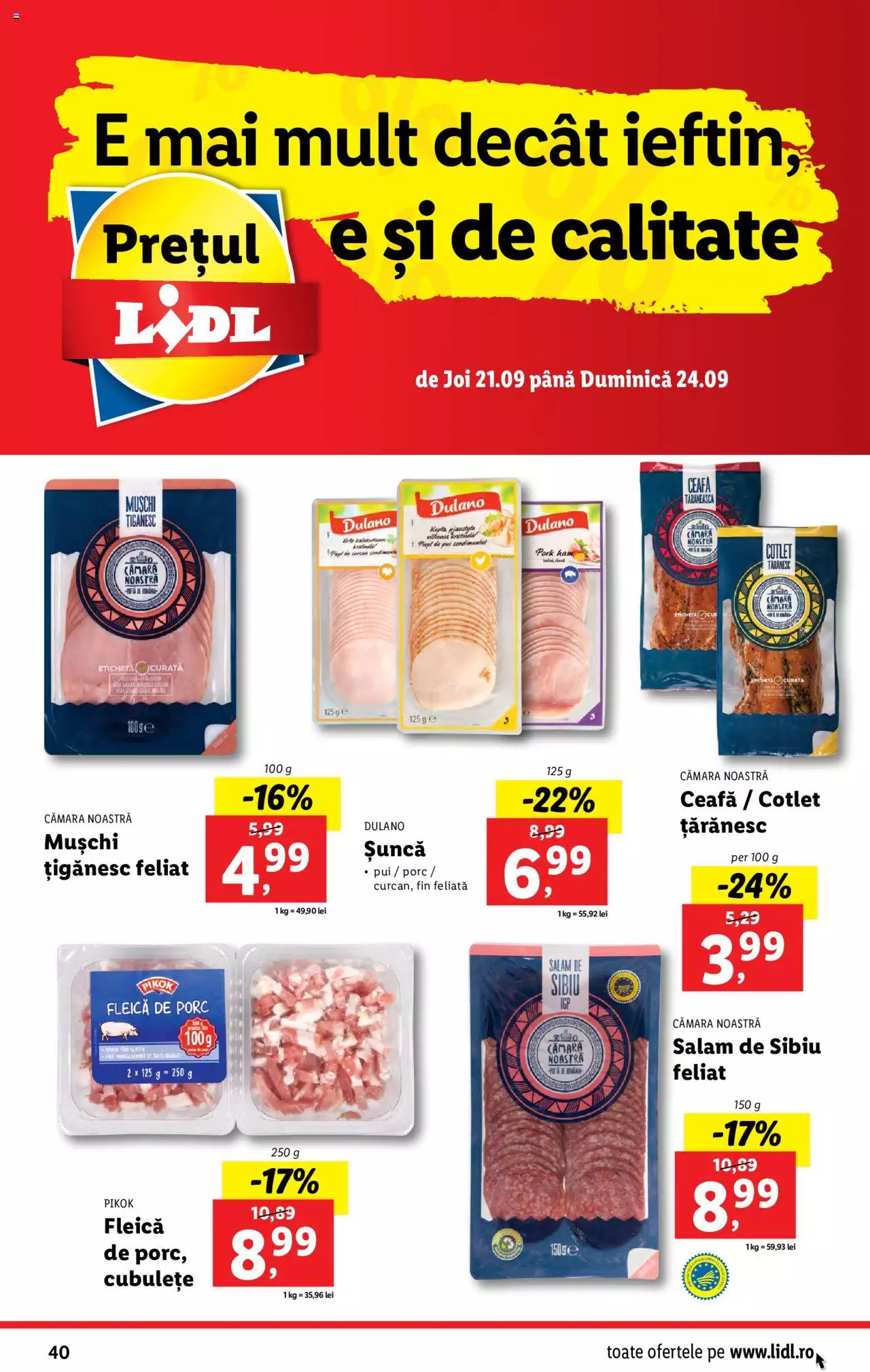 Catalog LIDL 18 - 24 Septembrie 2023 | Pagina 40