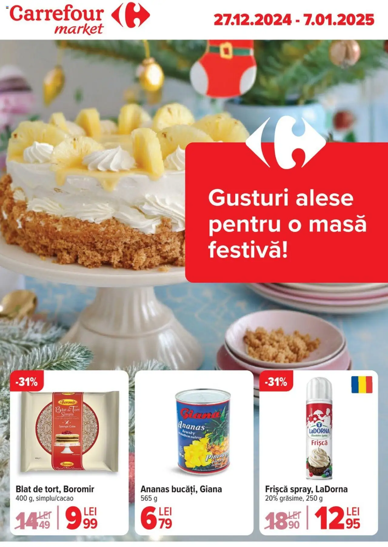 Catalog Carrefour 27 Decembrie 2024 - 7 Ianuarie 2025 | Pagina 1