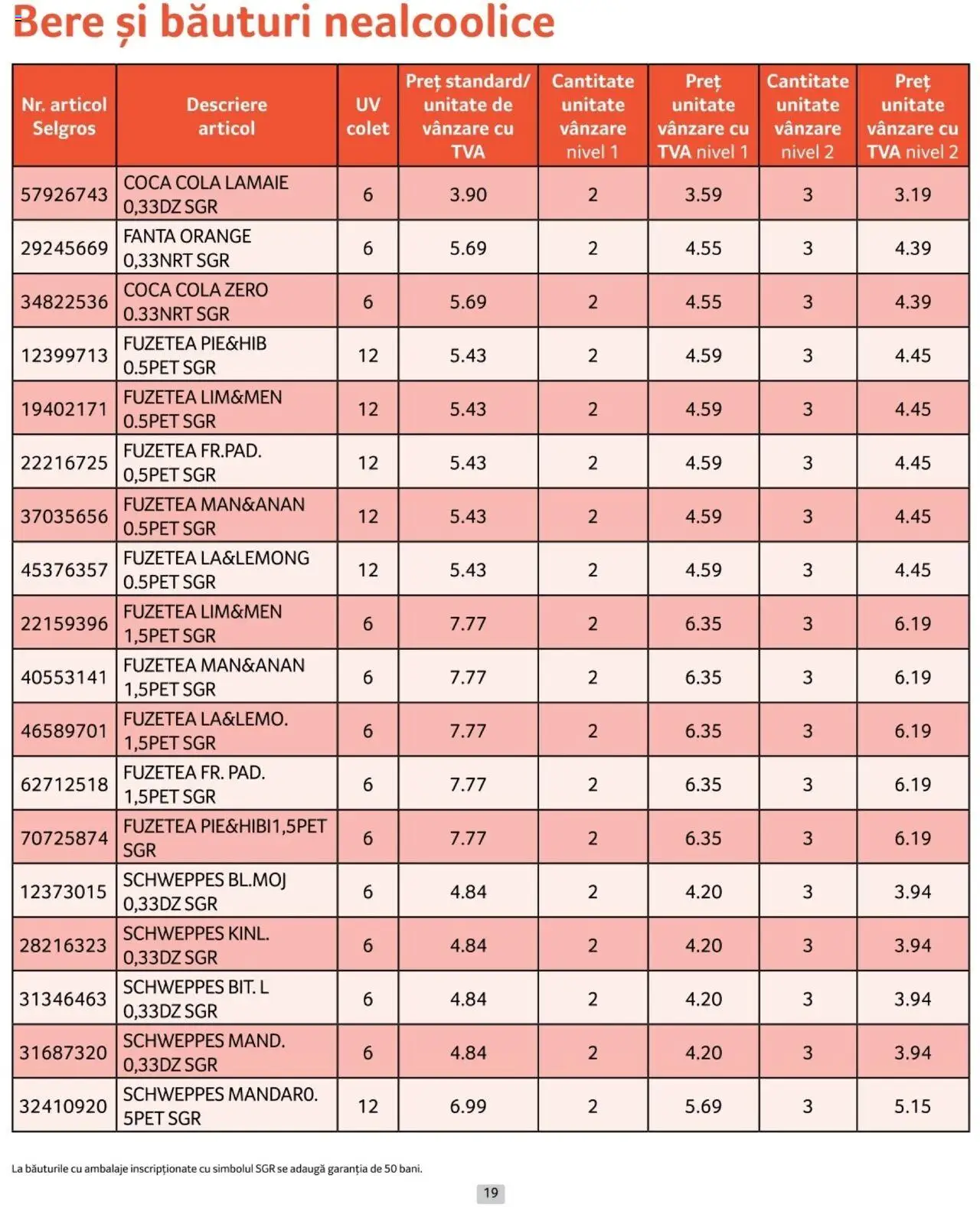 Catalog Selgros 1 - 31 Ianuarie 2025 | Pagina 19