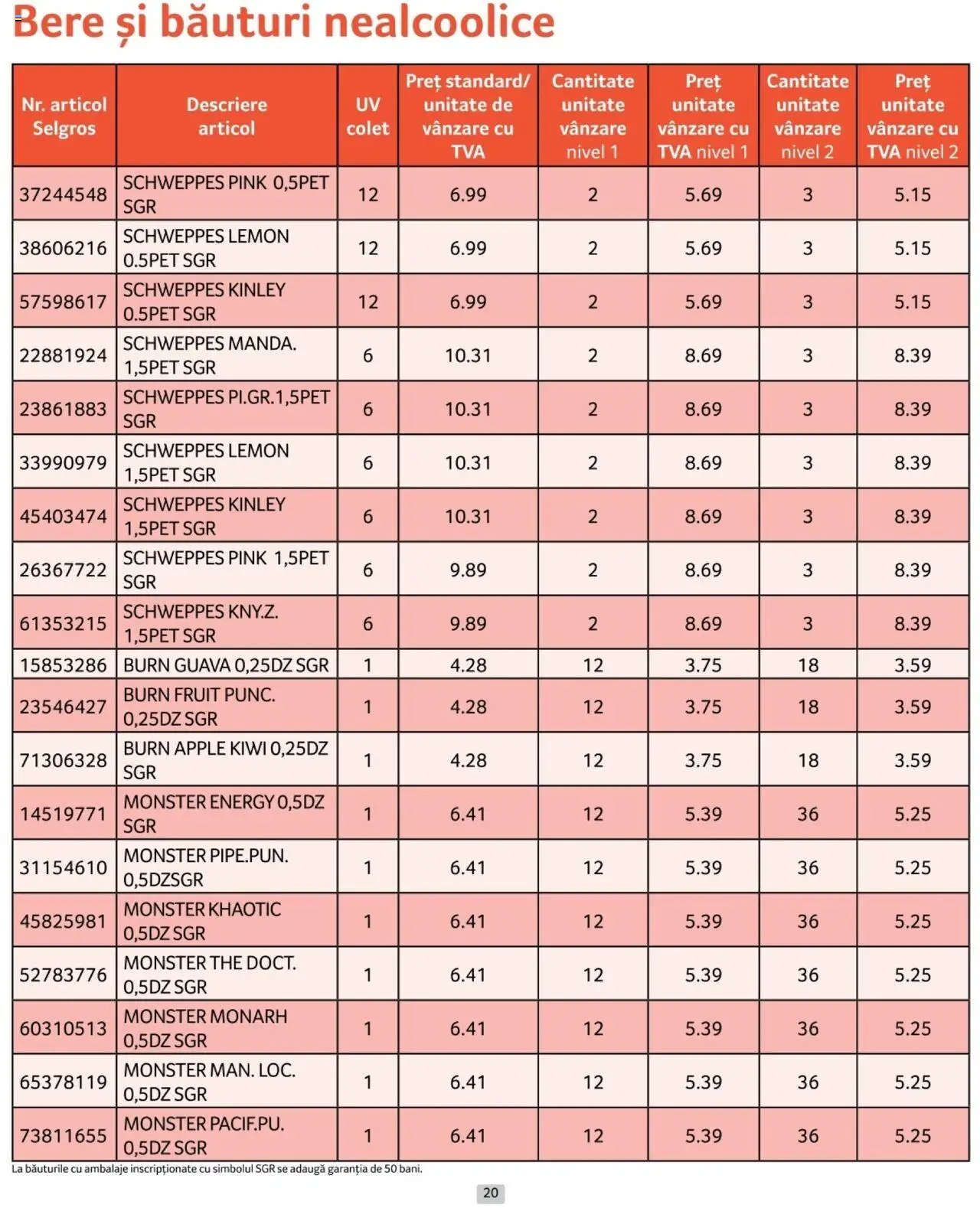 Catalog Selgros 1 - 31 Ianuarie 2025 | Pagina 20