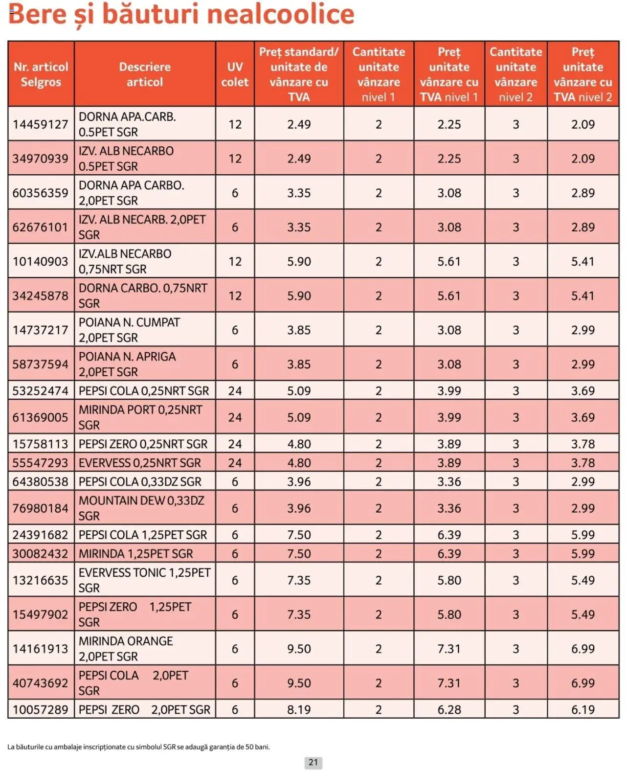 Catalog Selgros 1 - 31 Ianuarie 2025 | Pagina 21