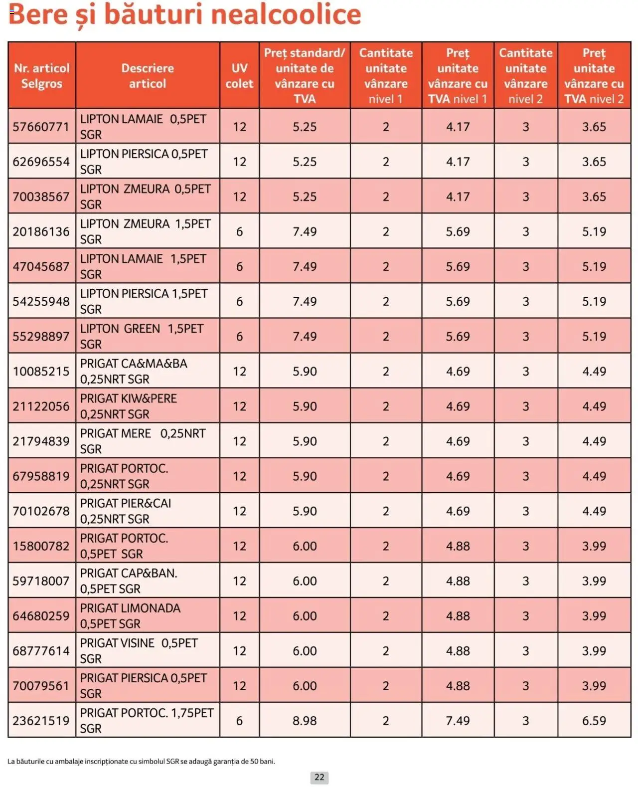 Catalog Selgros 1 - 31 Ianuarie 2025 | Pagina 22