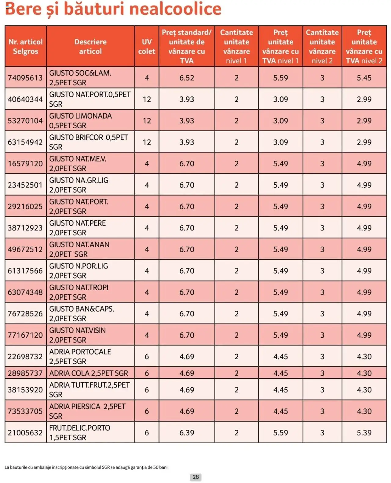 Catalog Selgros 1 - 31 Ianuarie 2025 | Pagina 28