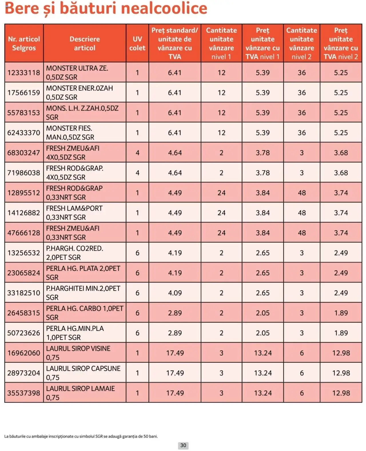 Catalog Selgros 1 - 31 Ianuarie 2025 | Pagina 30