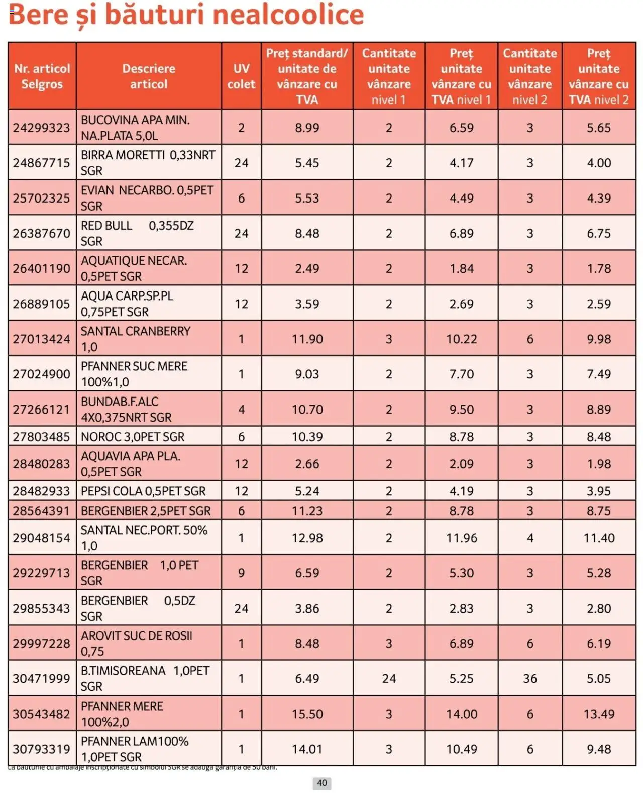 Catalog Selgros 1 - 31 Ianuarie 2025 | Pagina 40