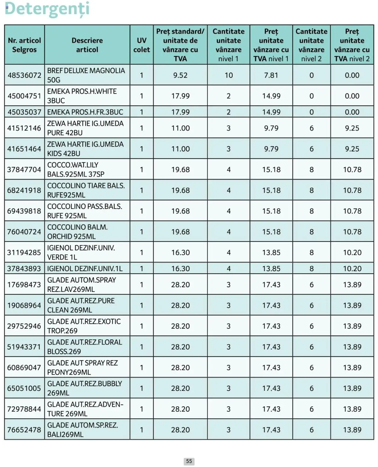 Catalog Selgros 1 - 31 Ianuarie 2025 | Pagina 55