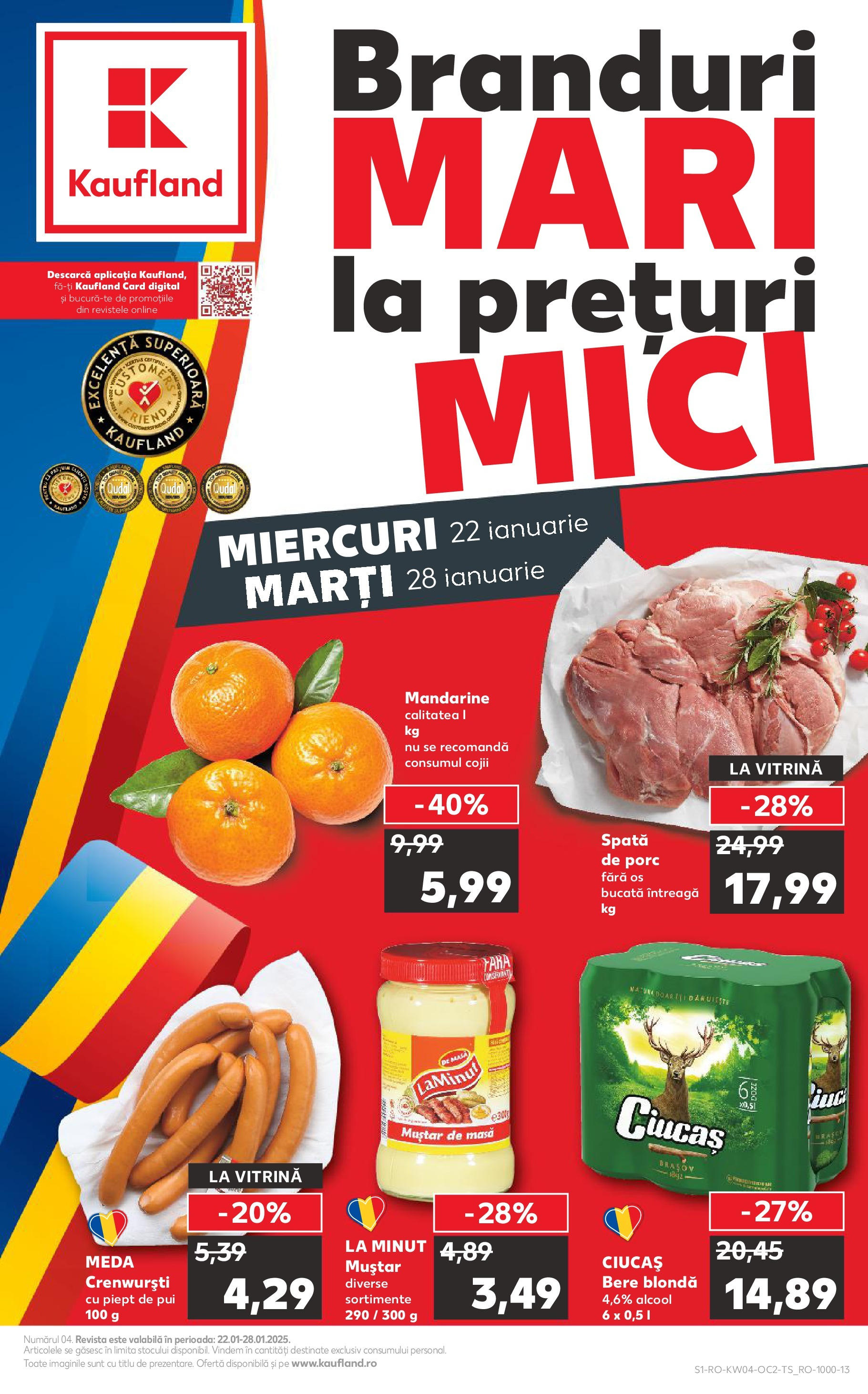 Catalog Kaufland 22 - 28 Ianuarie 2025 | Pagina 1