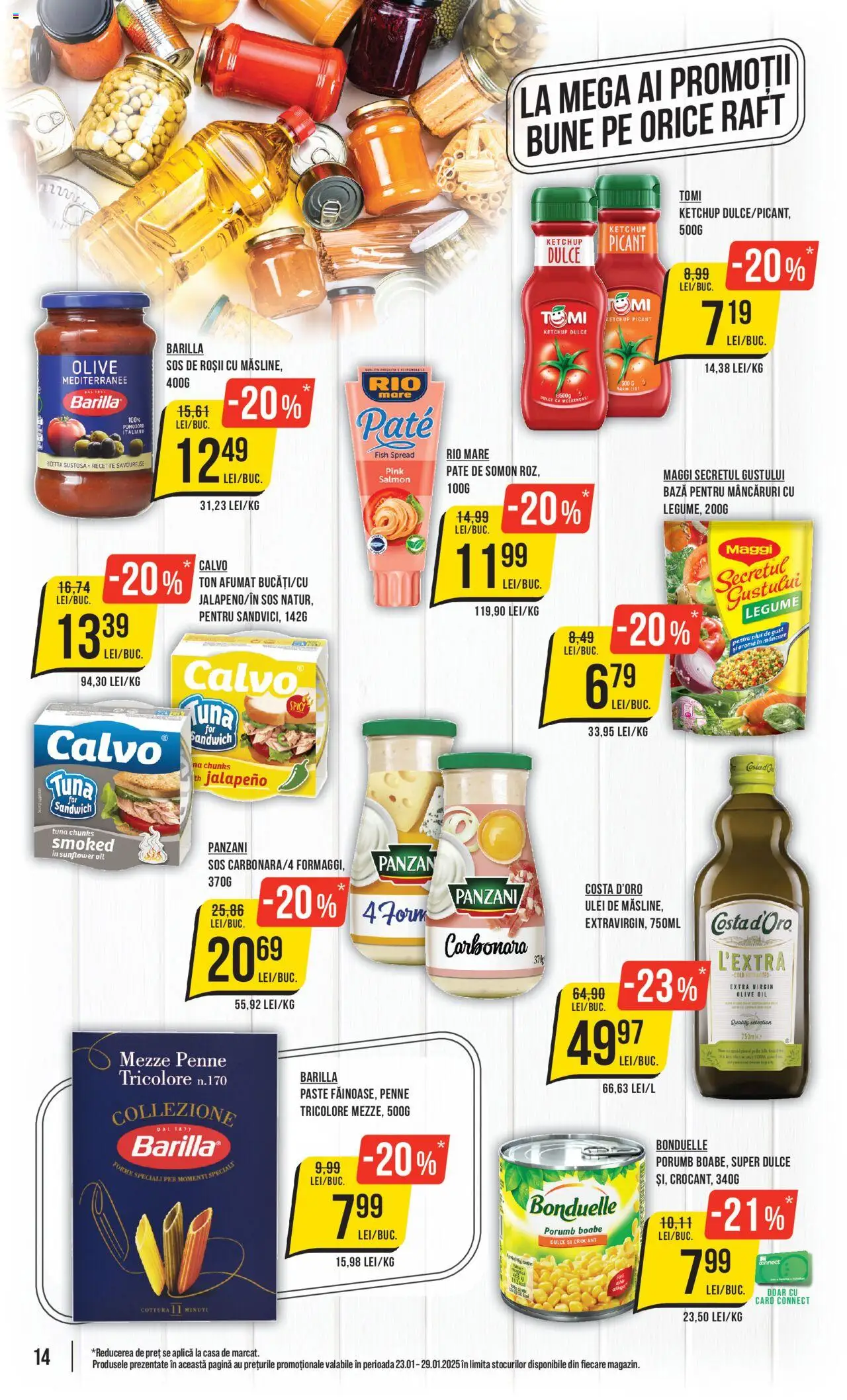 Catalog Mega Image 23 - 29 Ianuarie 2025 | Pagina 14 | Produse: Roșii, Ketchup, Legume, Sos