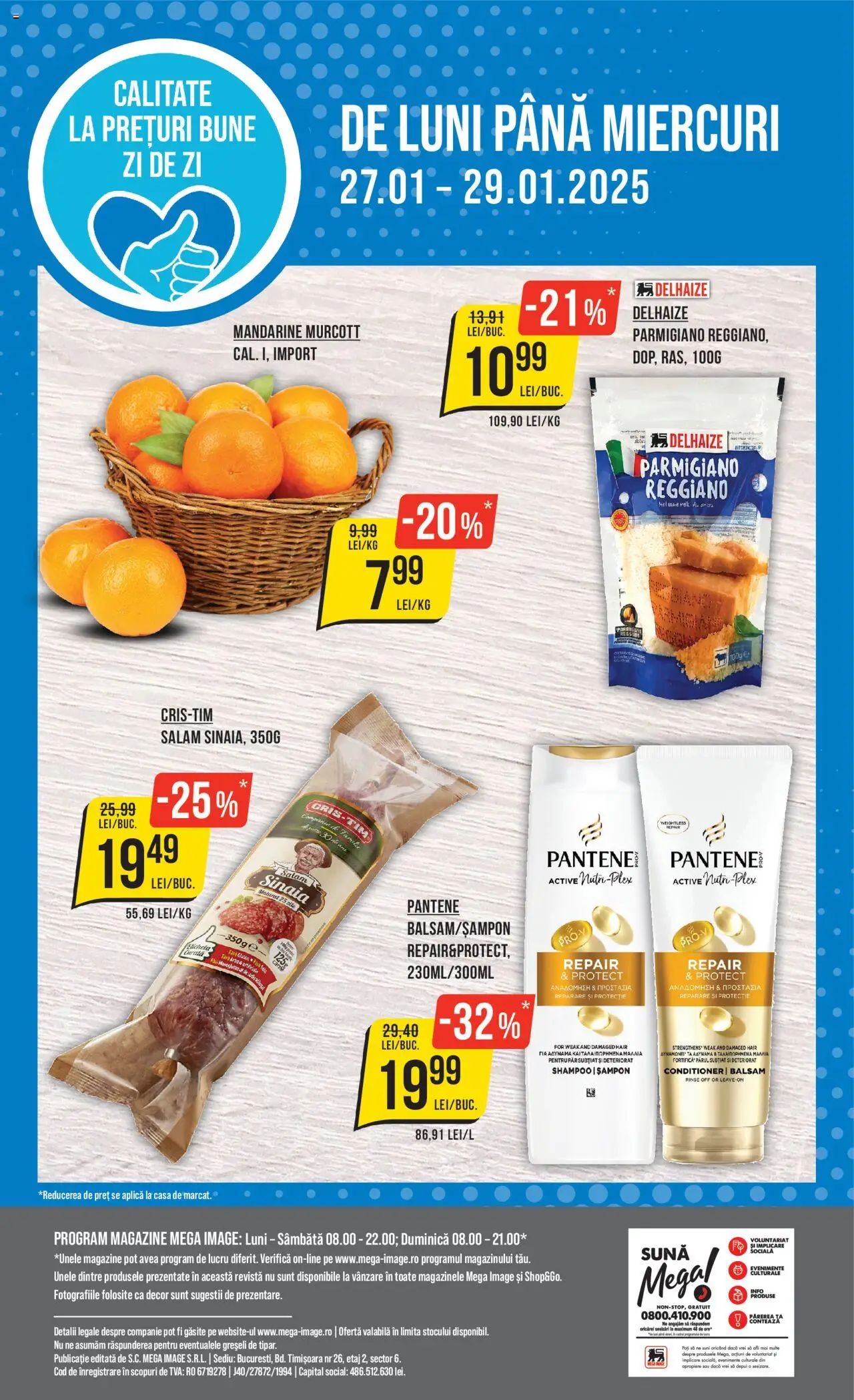 Catalog Mega Image 23 - 29 Ianuarie 2025 | Pagina 24 | Produse: Șampon, Balsam, Salam, Mandarine