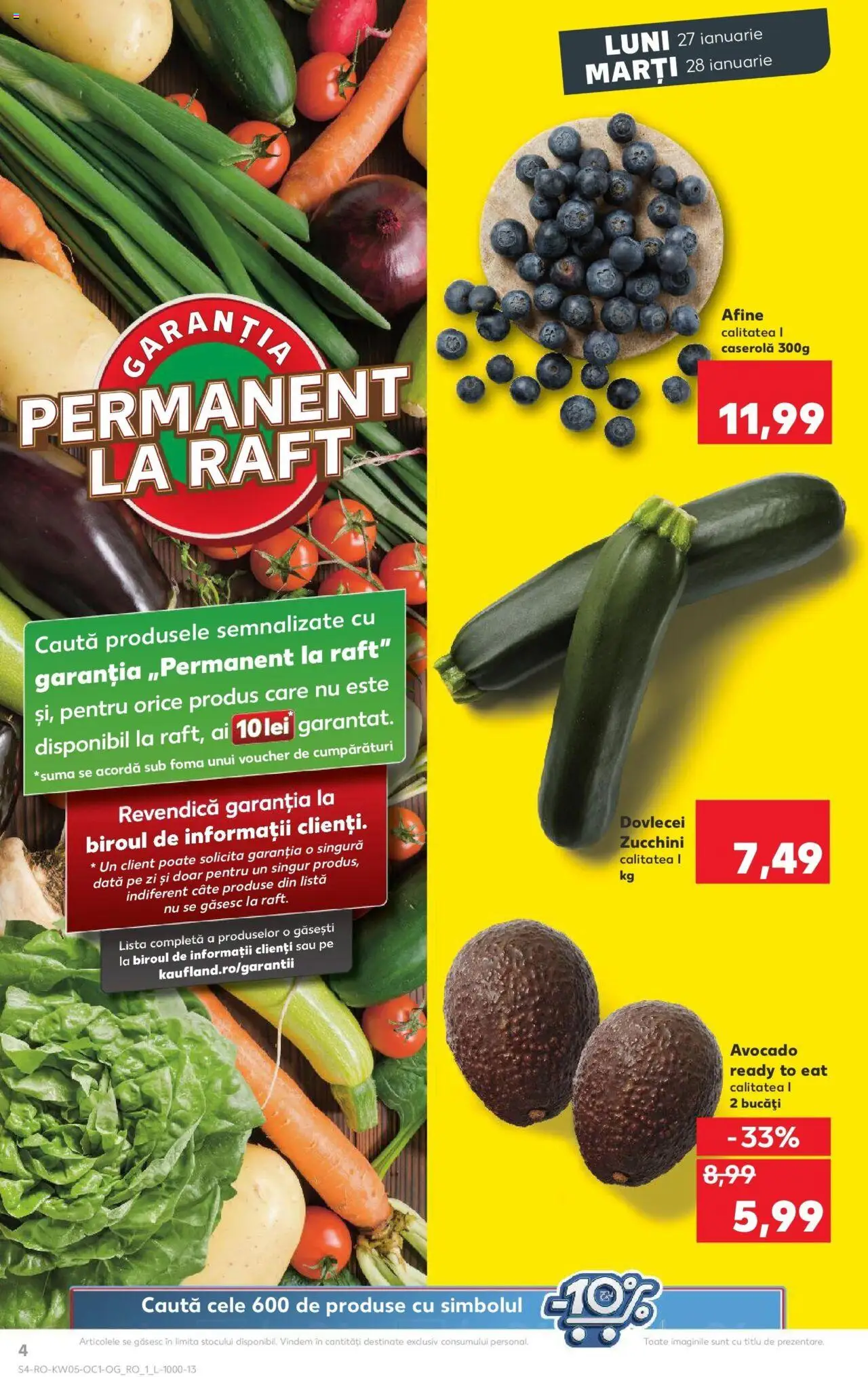 Catalog Kaufland 27 - 28 Ianuarie 2025 | Pagina 4 | Produse: Afine, Raft, Avocado