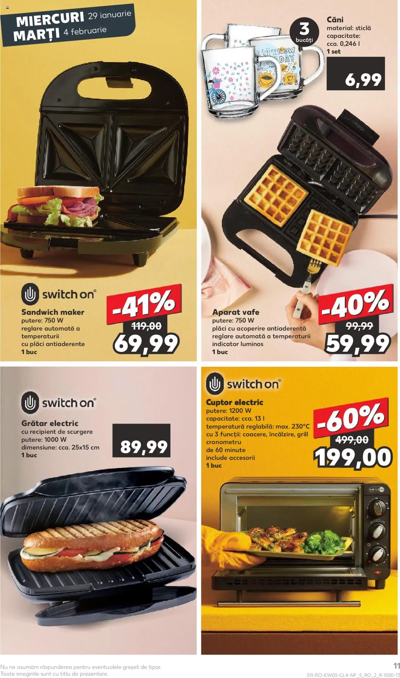 Catalog Kaufland 29 Ianuarie - 4 Februarie 2025 | Pagina 11 | Produse: Aparat vafe, Cuptor, Grill, Grătar