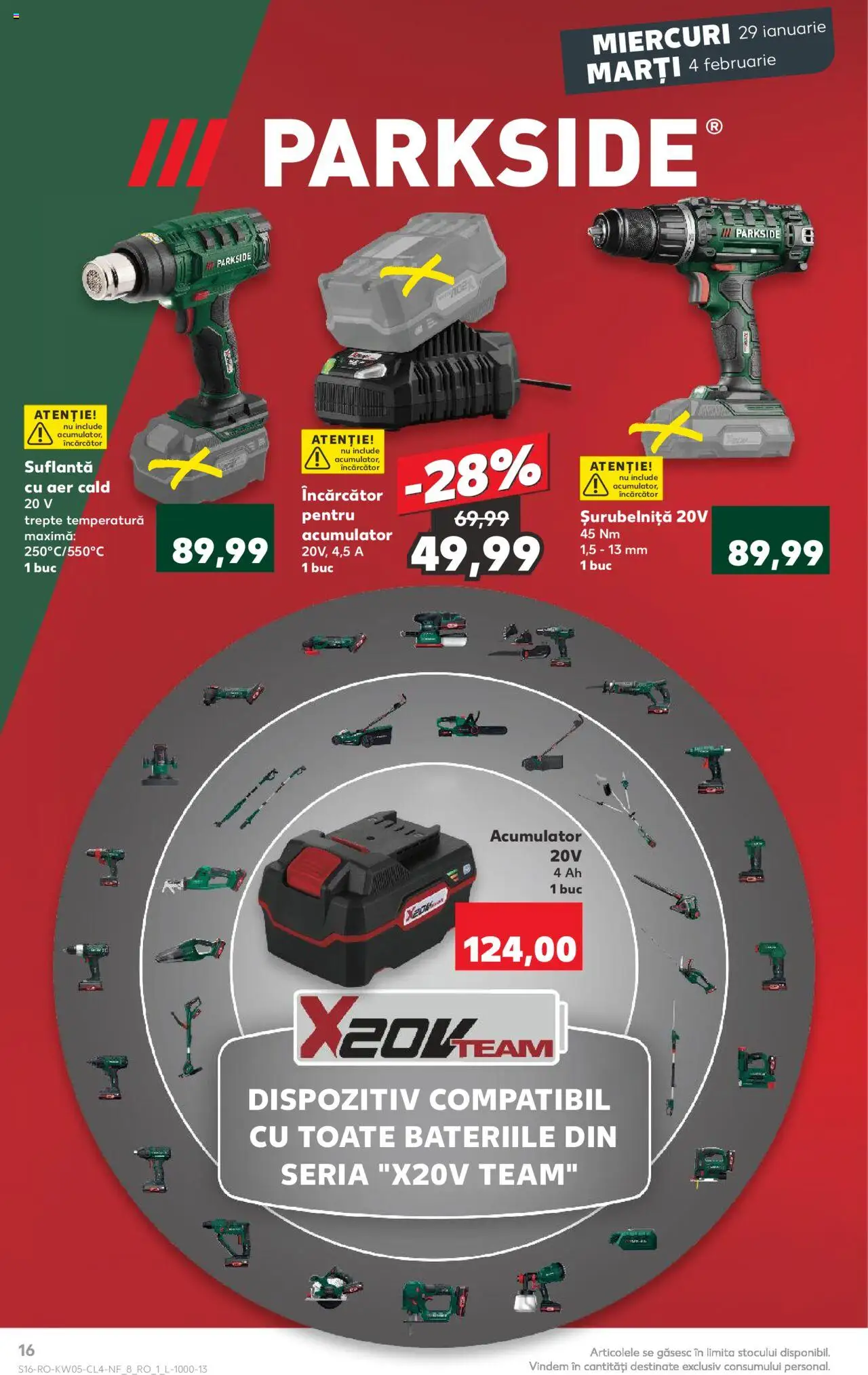 Catalog Kaufland 29 Ianuarie - 4 Februarie 2025 | Pagina 16 | Produse: Încărcător, Suflantă