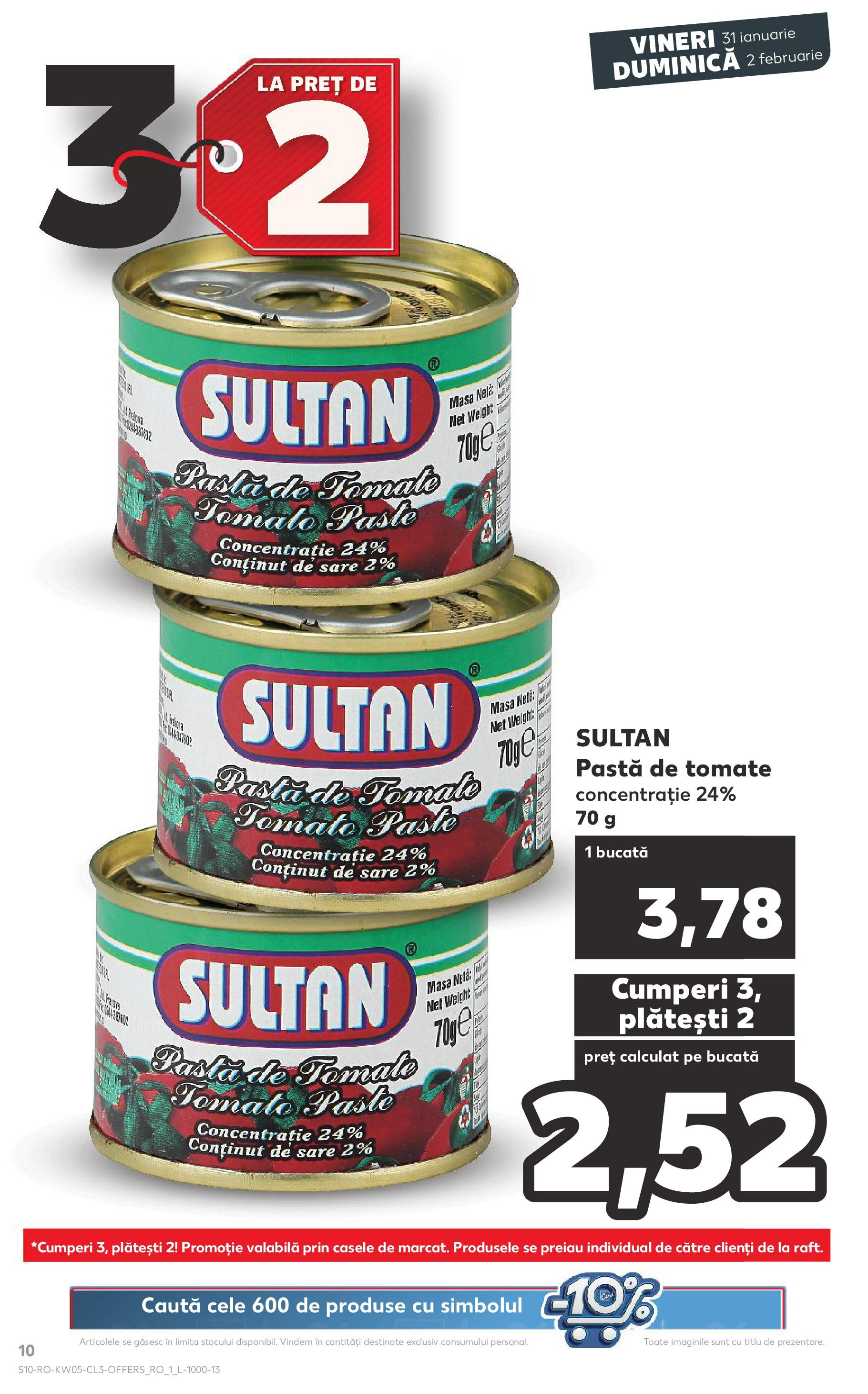 Catalog Kaufland 31 Ianuarie - 2 Februarie 2025 | Pagina 10 | Produse: Raft, Masă, Paste, Sare