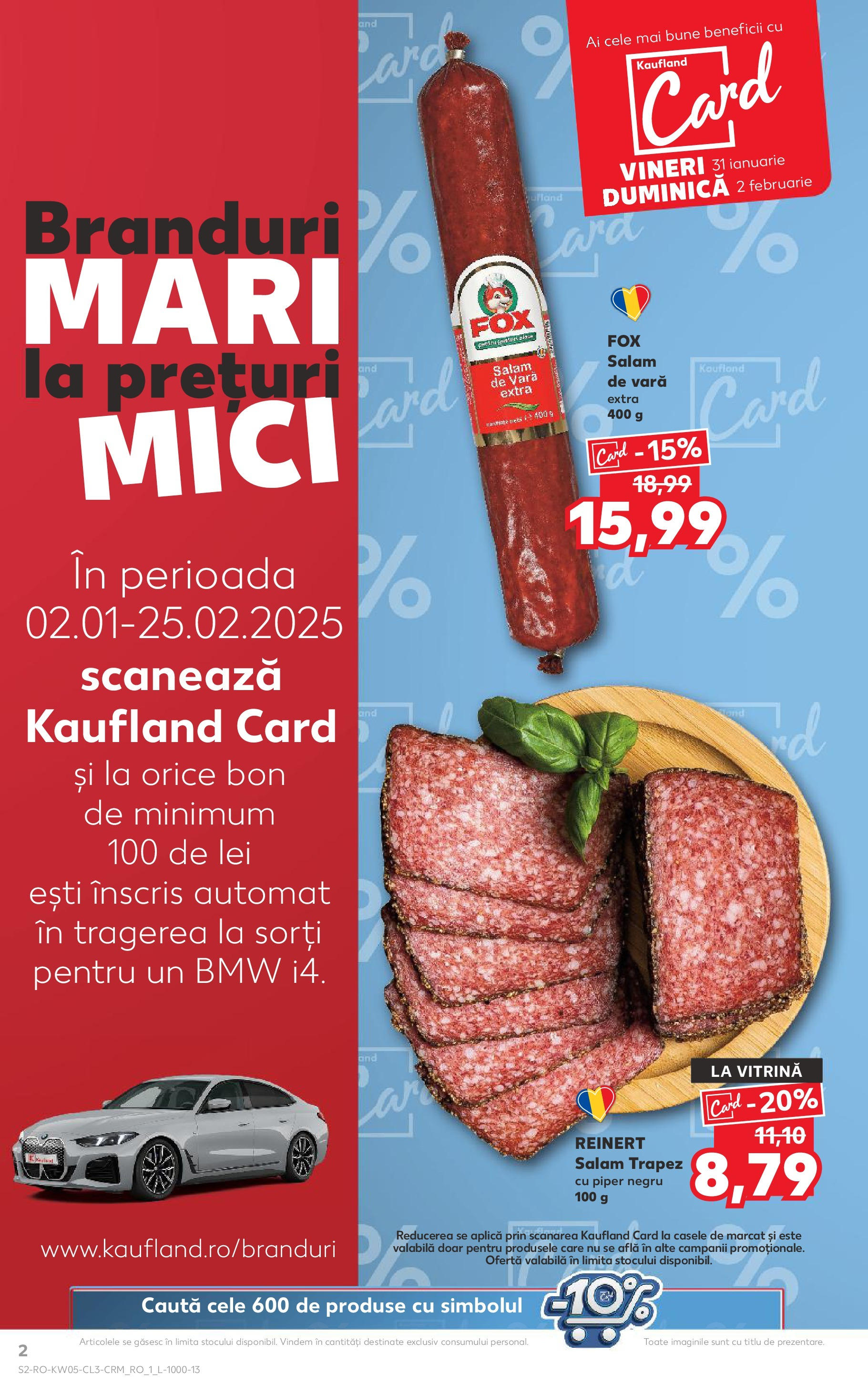 Catalog Kaufland 31 Ianuarie - 2 Februarie 2025 | Pagina 2 | Produse: Vitrină, Mici, Salam, Piper