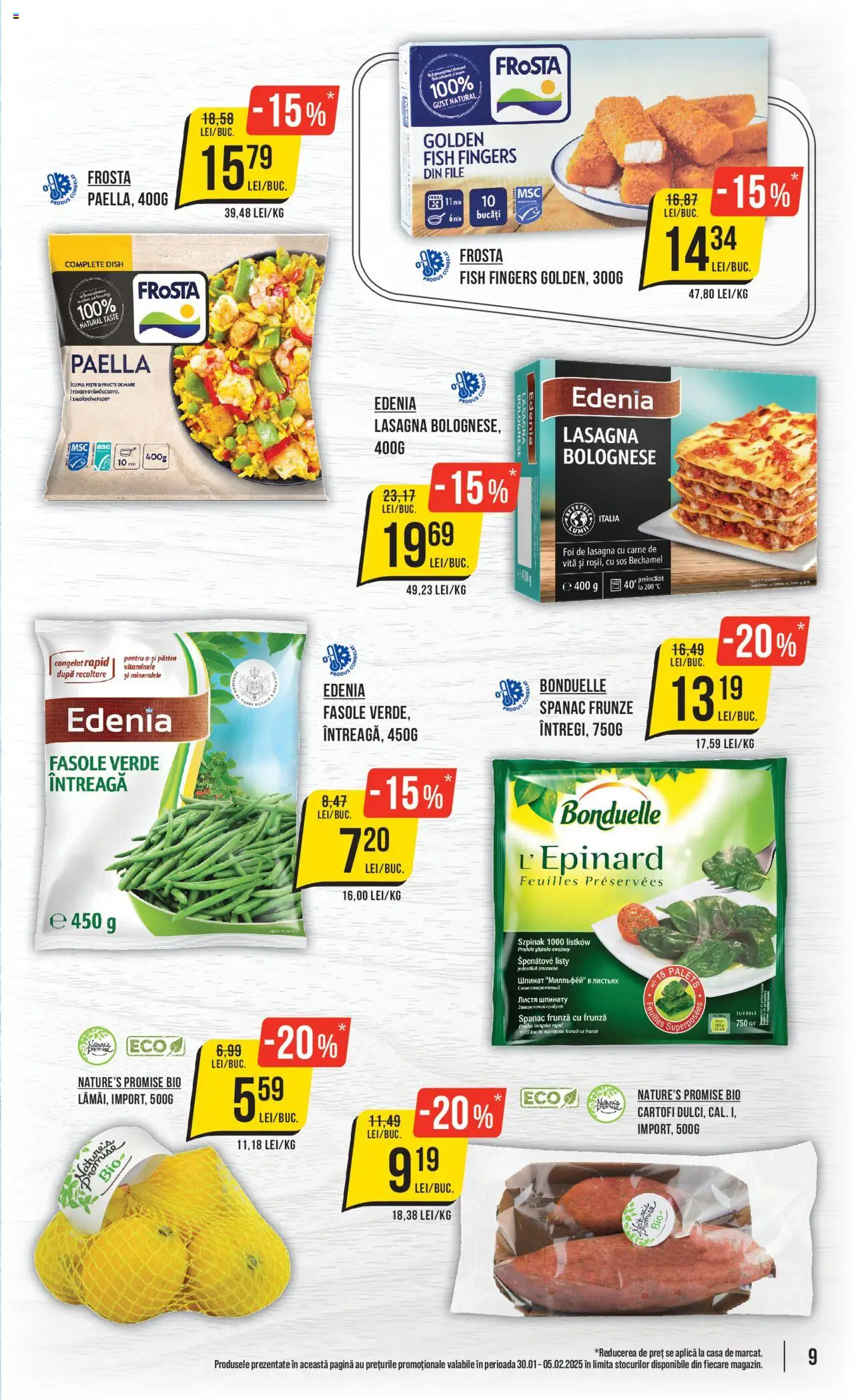 Catalog Mega Image 30 Ianuarie - 5 Februarie 2025 | Pagina 9 | Produse: Pește, Fasole verde, Fructe, Fructe De Mare