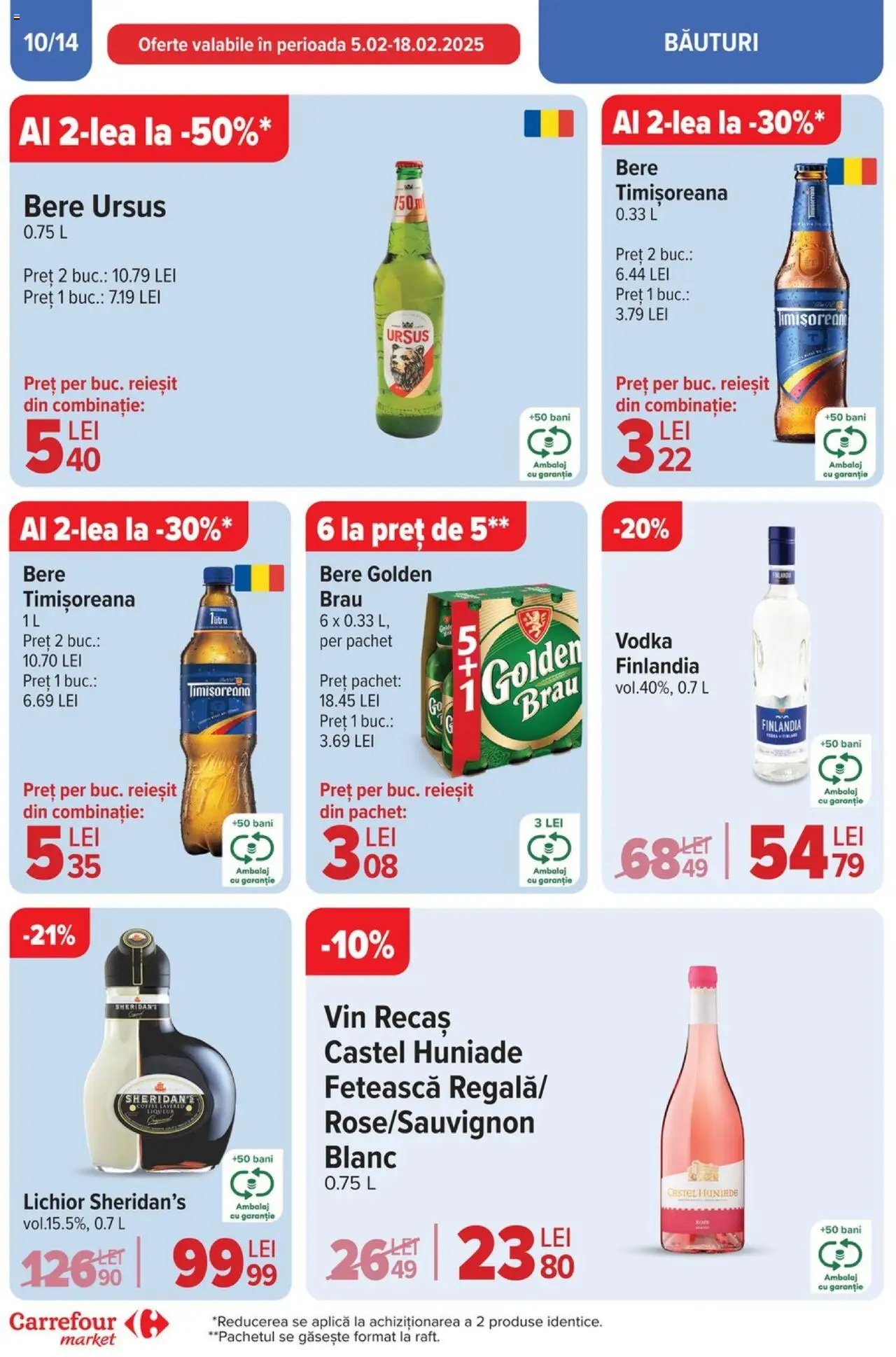 Catalog Carrefour 5 - 11 Februarie 2025 | Pagina 10 | Produse: Lichior, Vin, Bere, Vodka