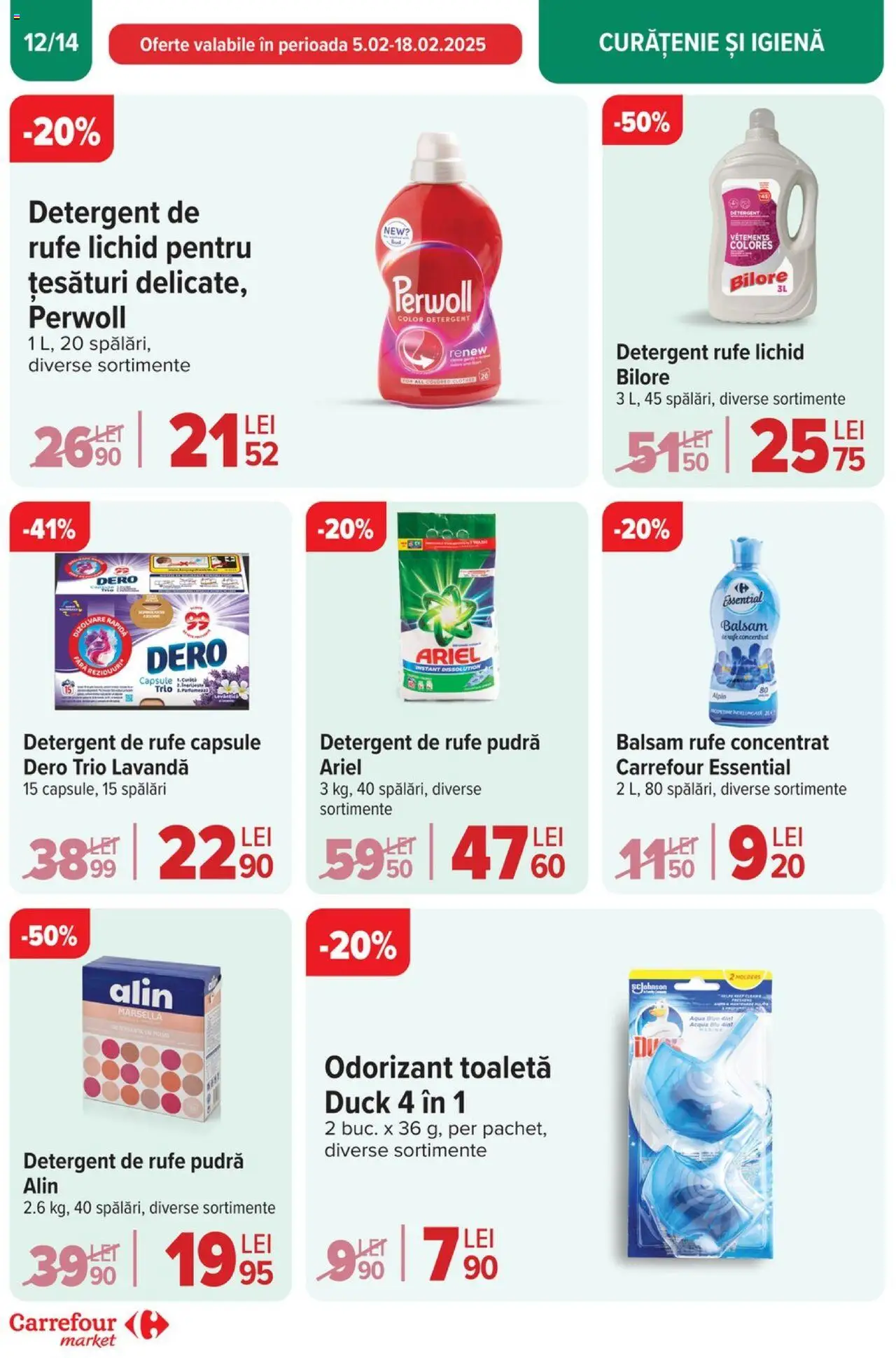 Catalog Carrefour 5 - 11 Februarie 2025 | Pagina 12 | Produse: Radio, Toaletă, Balsam, Odorizant toaletă