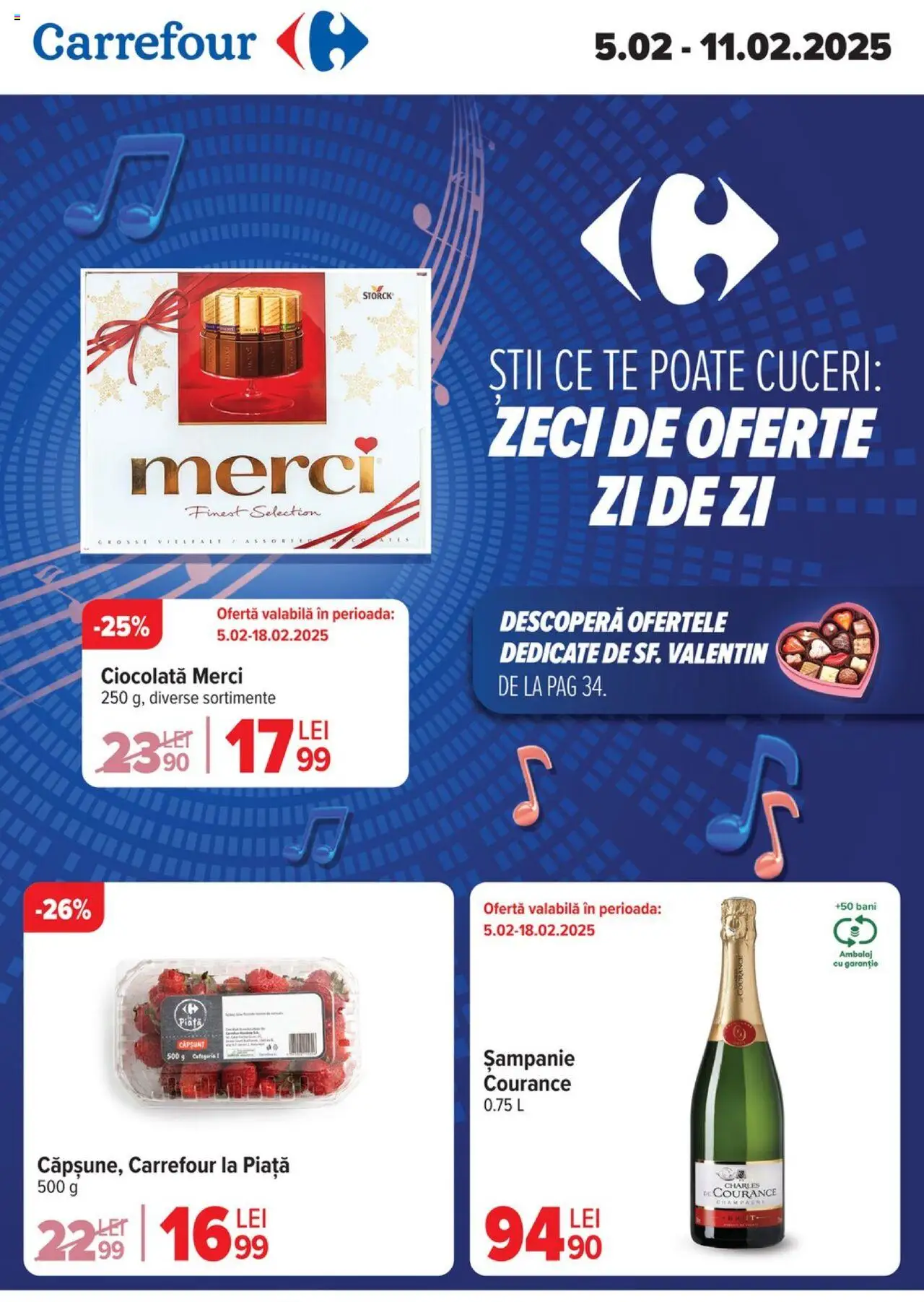 Catalog Carrefour 5 - 11 Februarie 2025 | Pagina 1 | Produse: Ciocolată