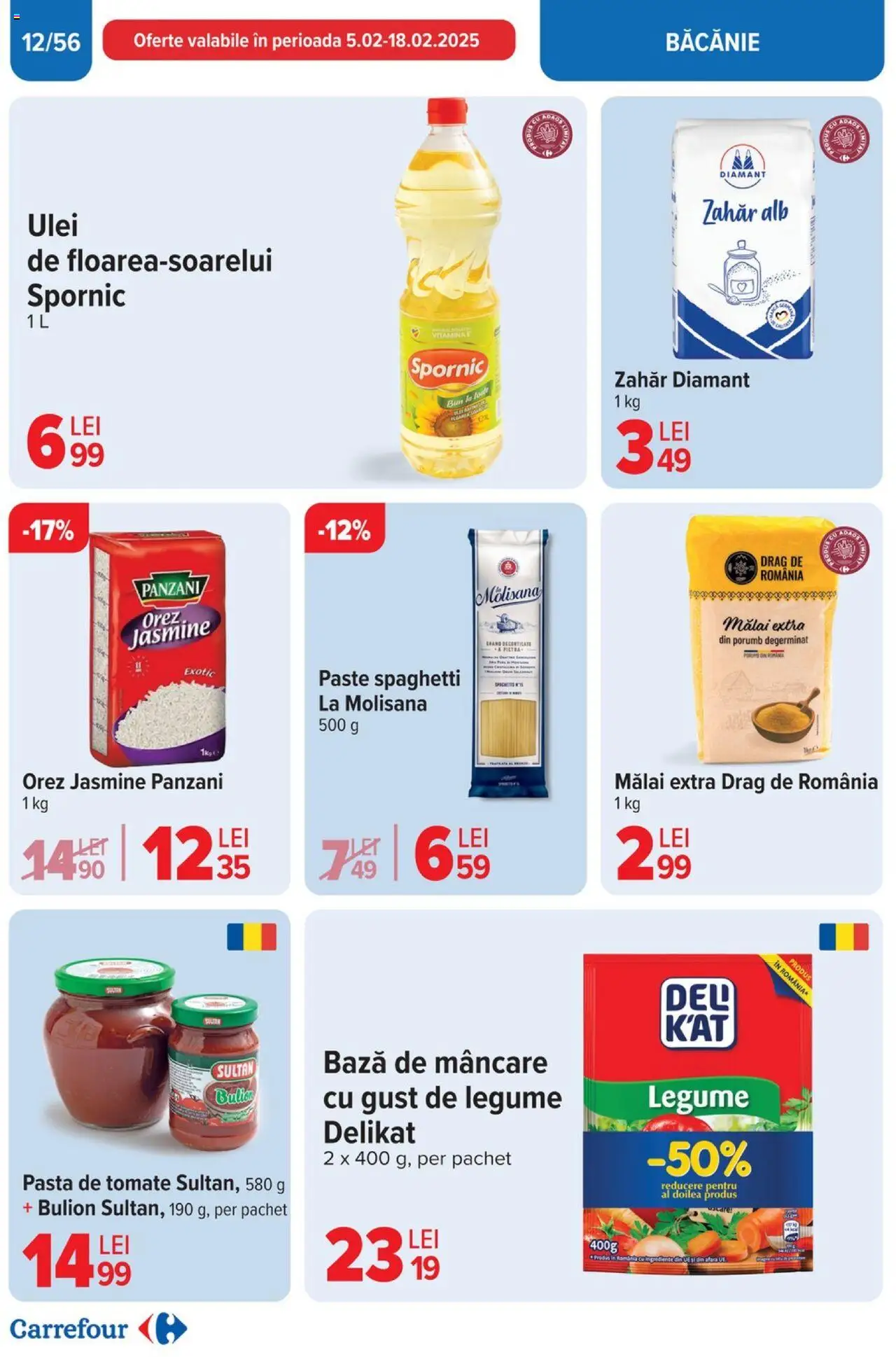 Catalog Carrefour 5 - 11 Februarie 2025 | Pagina 12 | Produse: Ulei, Pastă de tomate, Paste, Porumb