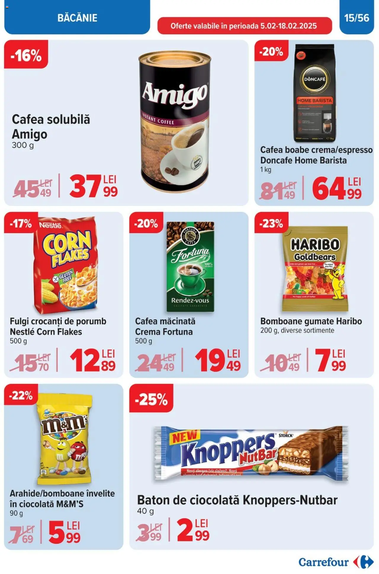 Catalog Carrefour 5 - 11 Februarie 2025 | Pagina 15 | Produse: Cremă, Cafea, Fulgi, Porumb