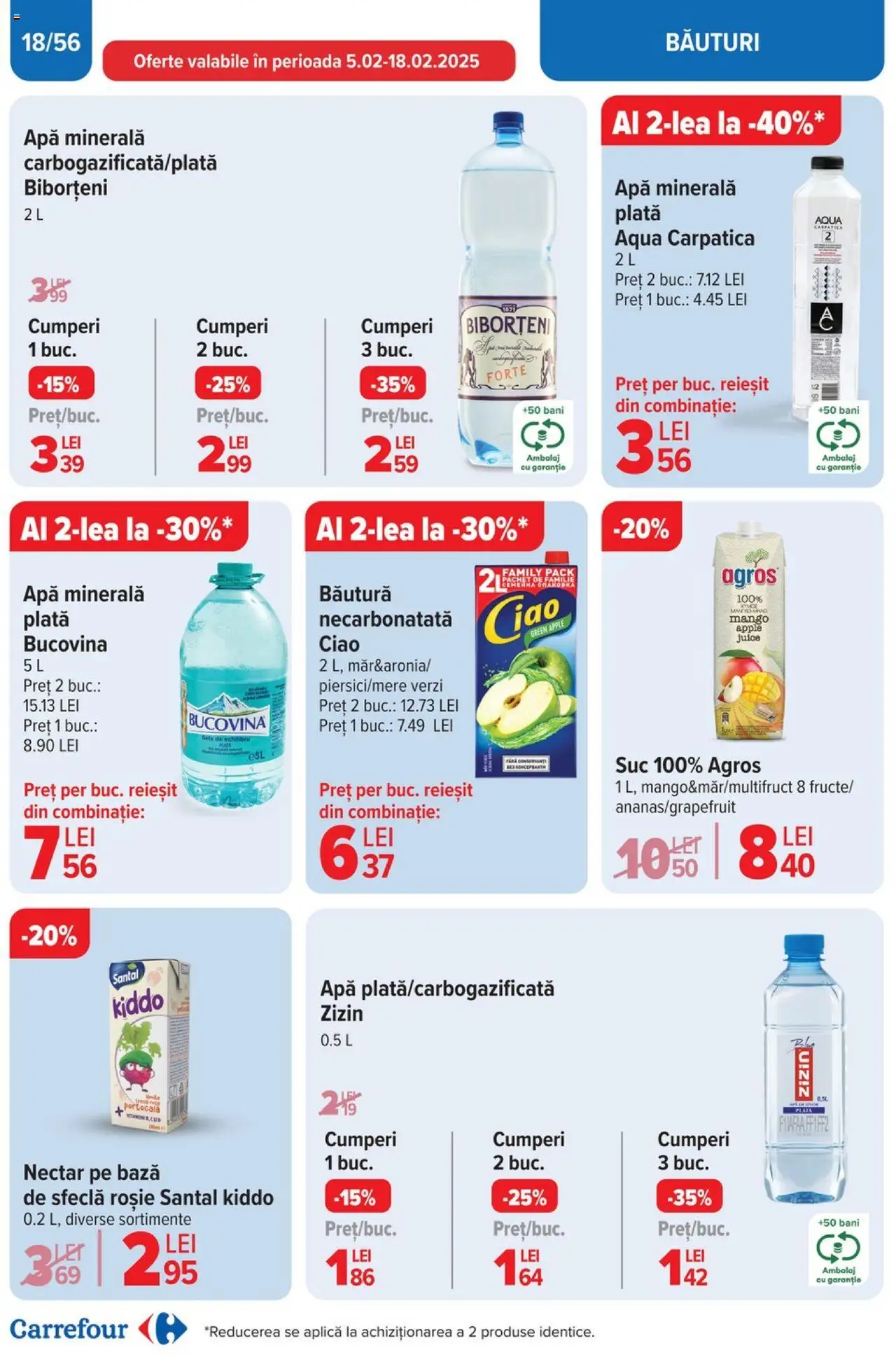 Catalog Carrefour 5 - 11 Februarie 2025 | Pagina 18 | Produse: Pară, Apple, Suc, Mango