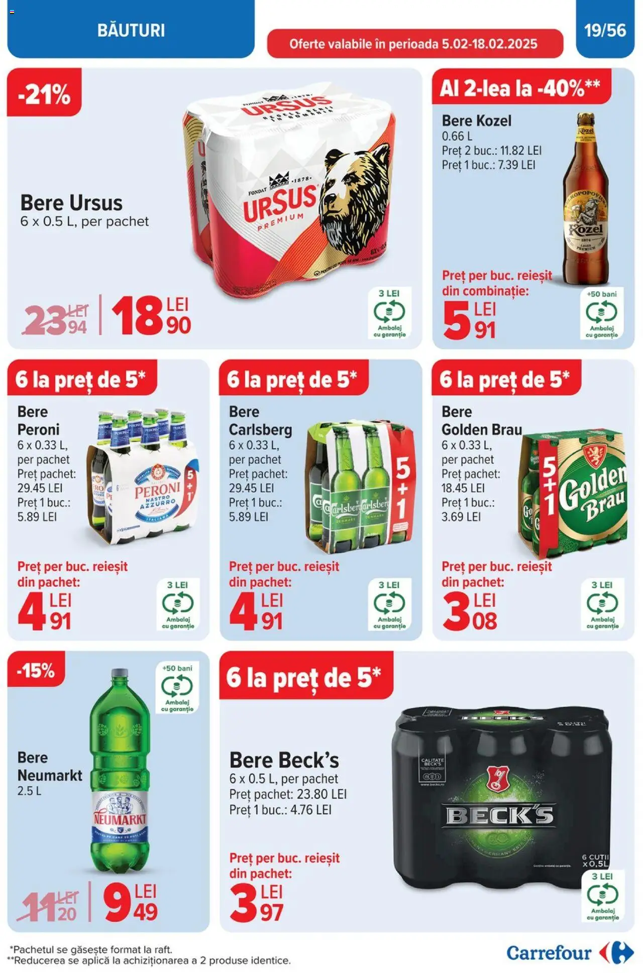 Catalog Carrefour 5 - 11 Februarie 2025 | Pagina 19 | Produse: Bere