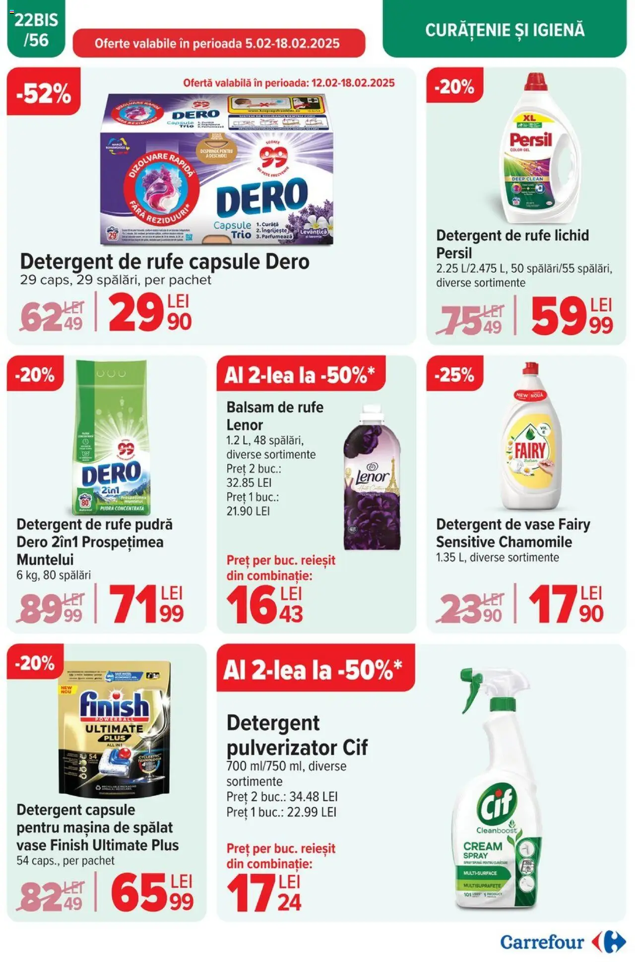 Catalog Carrefour 5 - 11 Februarie 2025 | Pagina 23 | Produse: Detergent de vase, Mașină De Spălat, Balsam, Detergent