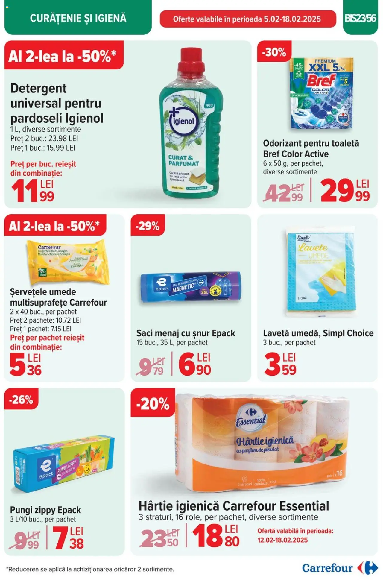 Catalog Carrefour 5 - 11 Februarie 2025 | Pagina 25 | Produse: Saci menajeri, Role, Parfum, Șervețele umede