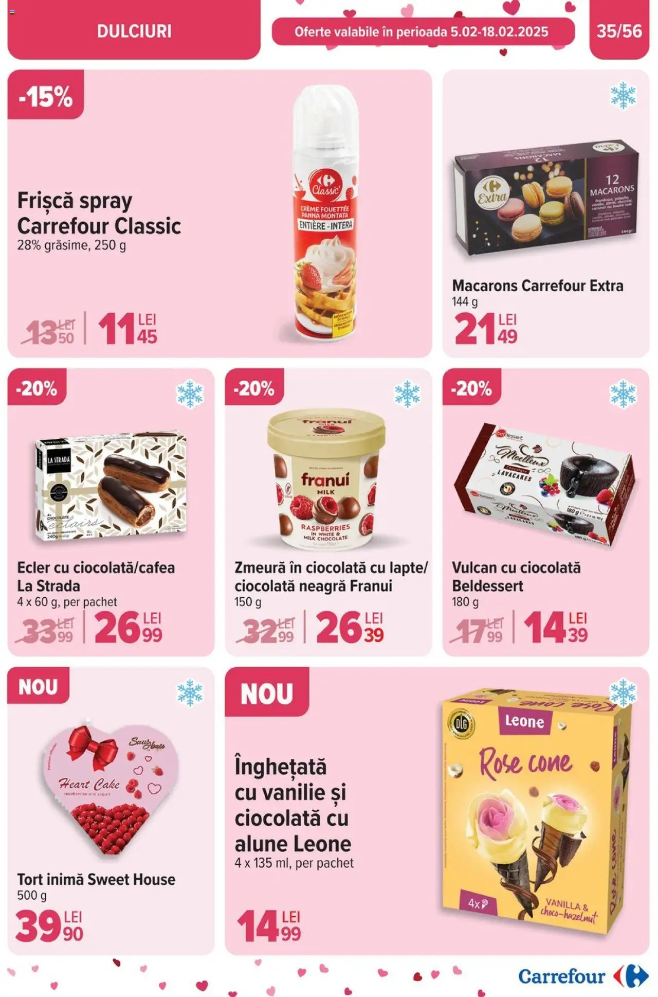 Catalog Carrefour 5 - 11 Februarie 2025 | Pagina 37 | Produse: Alune, Ciocolată, Frișcă, Înghețată