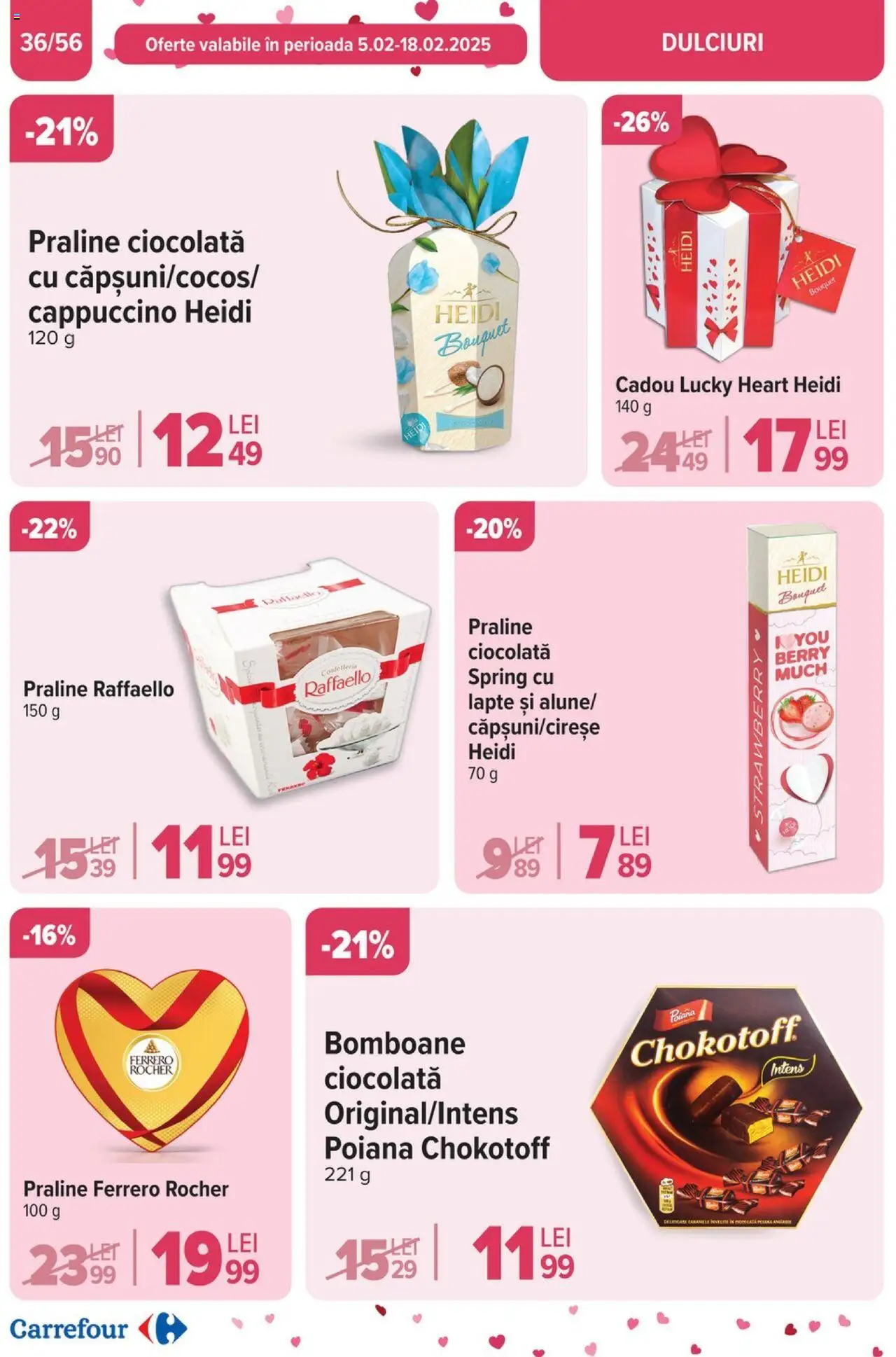 Catalog Carrefour 5 - 11 Februarie 2025 | Pagina 38 | Produse: Praline, Lapte, Ciocolată, Bomboane