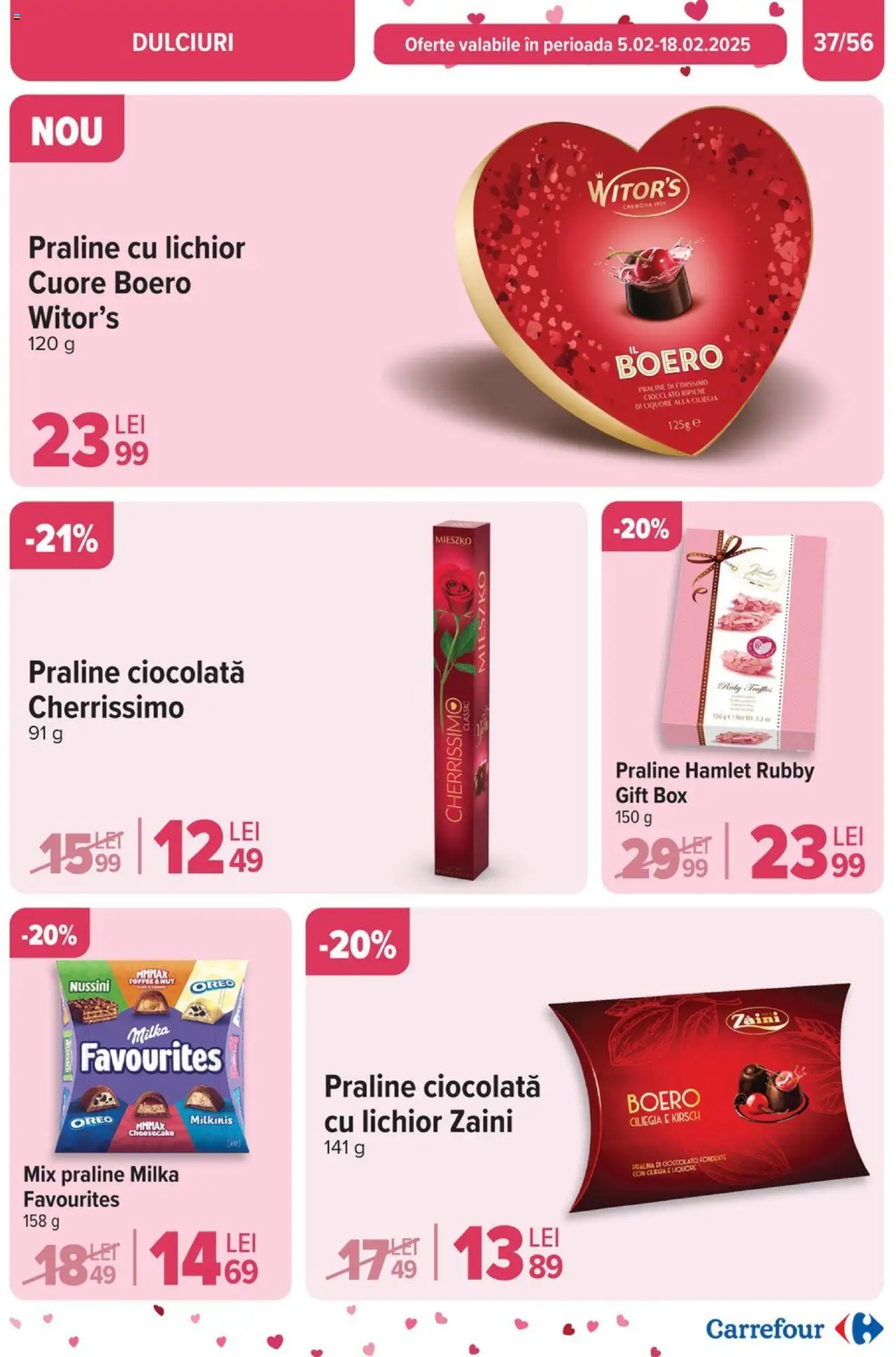 Catalog Carrefour 5 - 11 Februarie 2025 | Pagina 39 | Produse: Praline, Lichior, Ciocolată