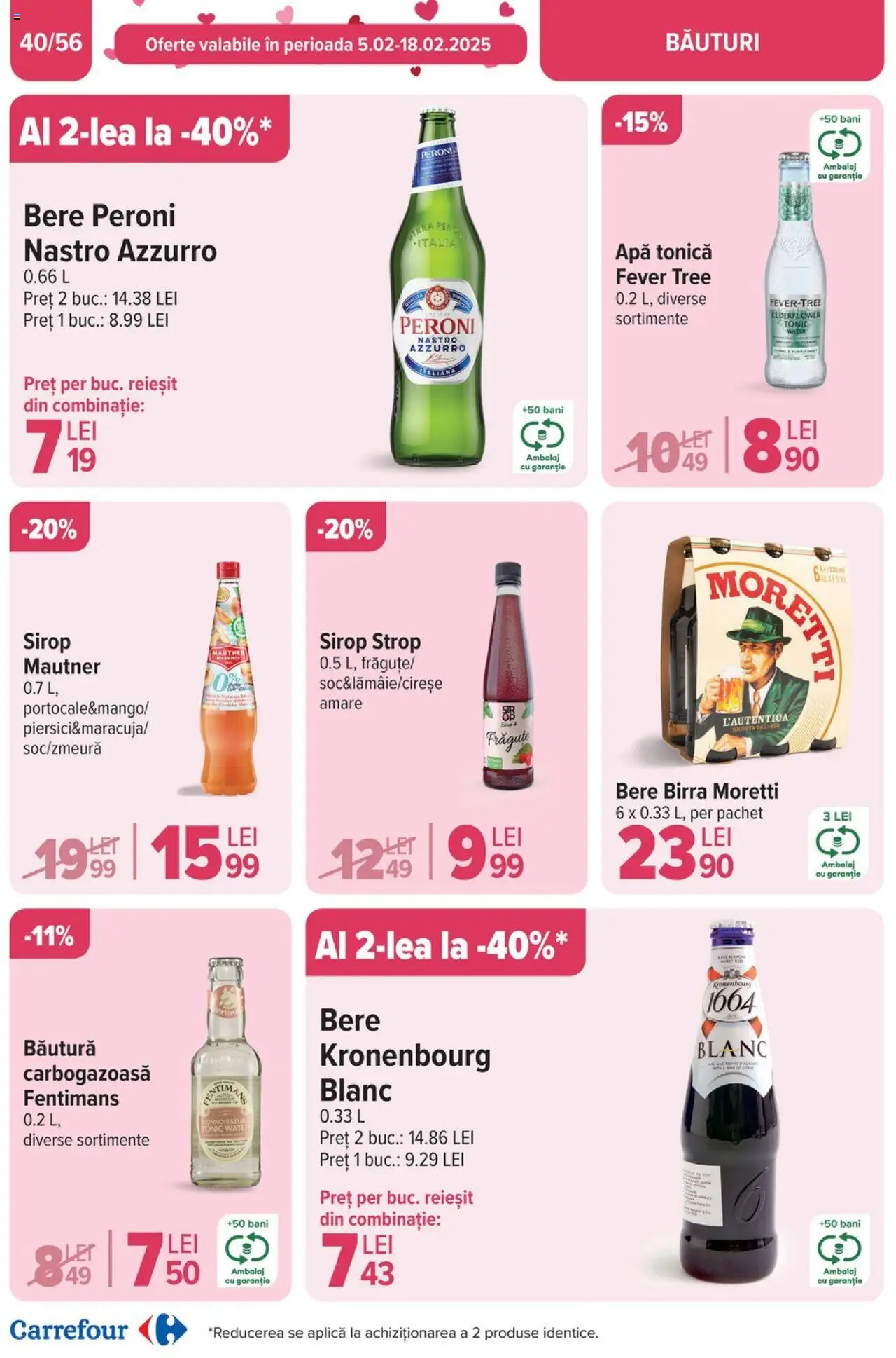 Catalog Carrefour 5 - 11 Februarie 2025 | Pagina 42 | Produse: Bere, Sirop, Apă