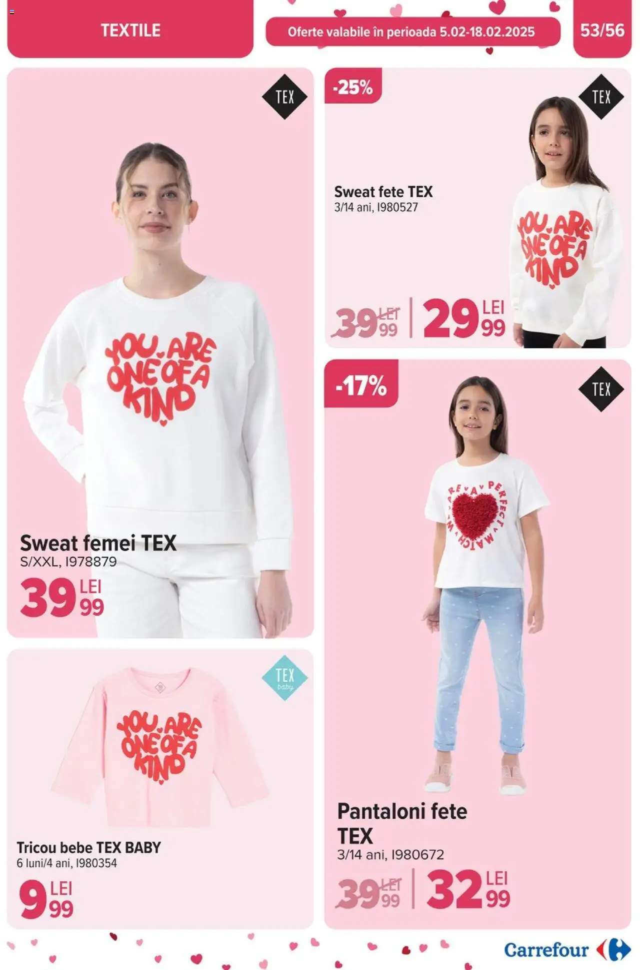 Catalog Carrefour 5 - 11 Februarie 2025 | Pagina 55 | Produse: Tricou, Pantaloni