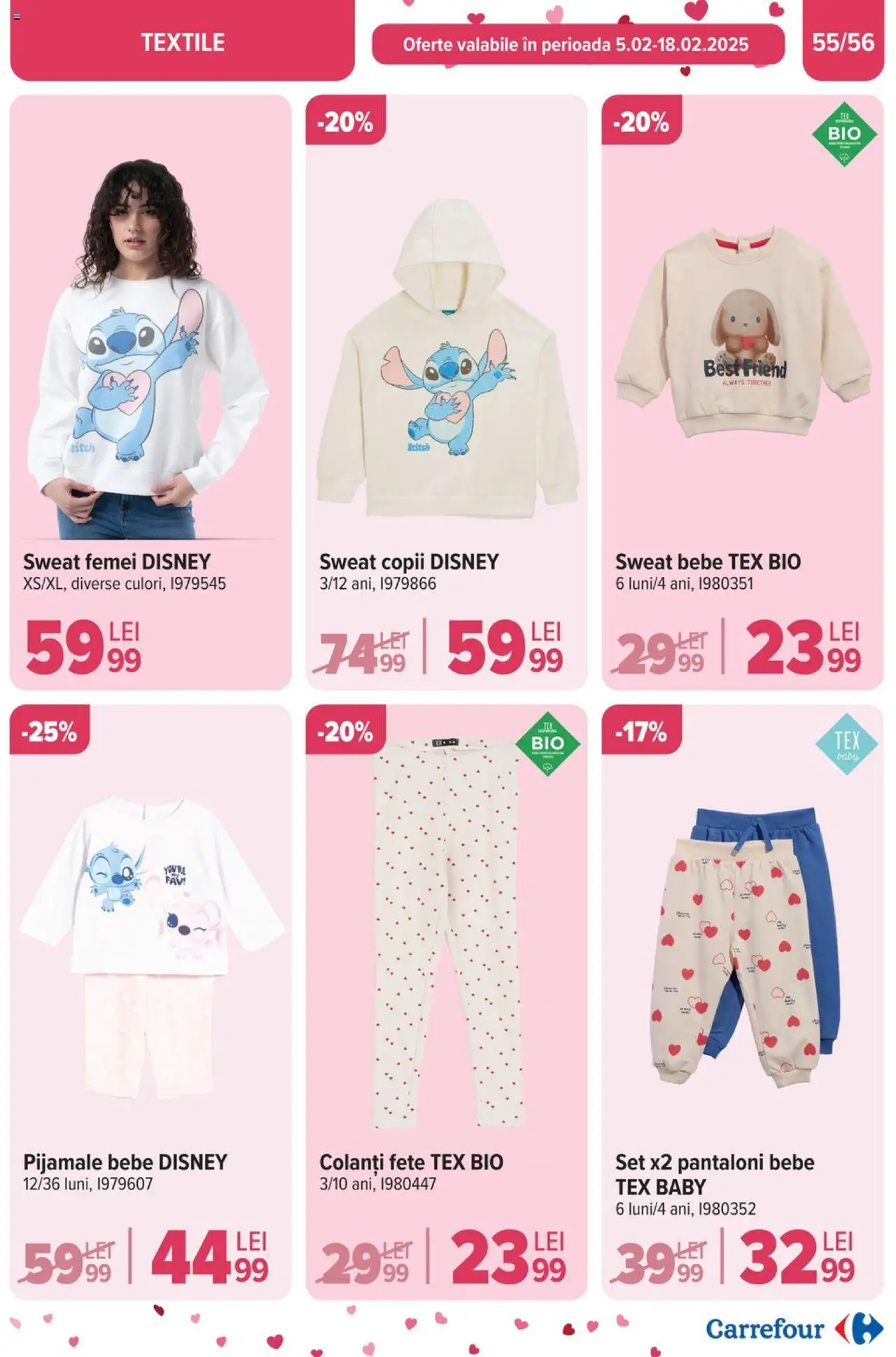 Catalog Carrefour 5 - 11 Februarie 2025 | Pagina 57 | Produse: Pantaloni, Pijamale, Colanți