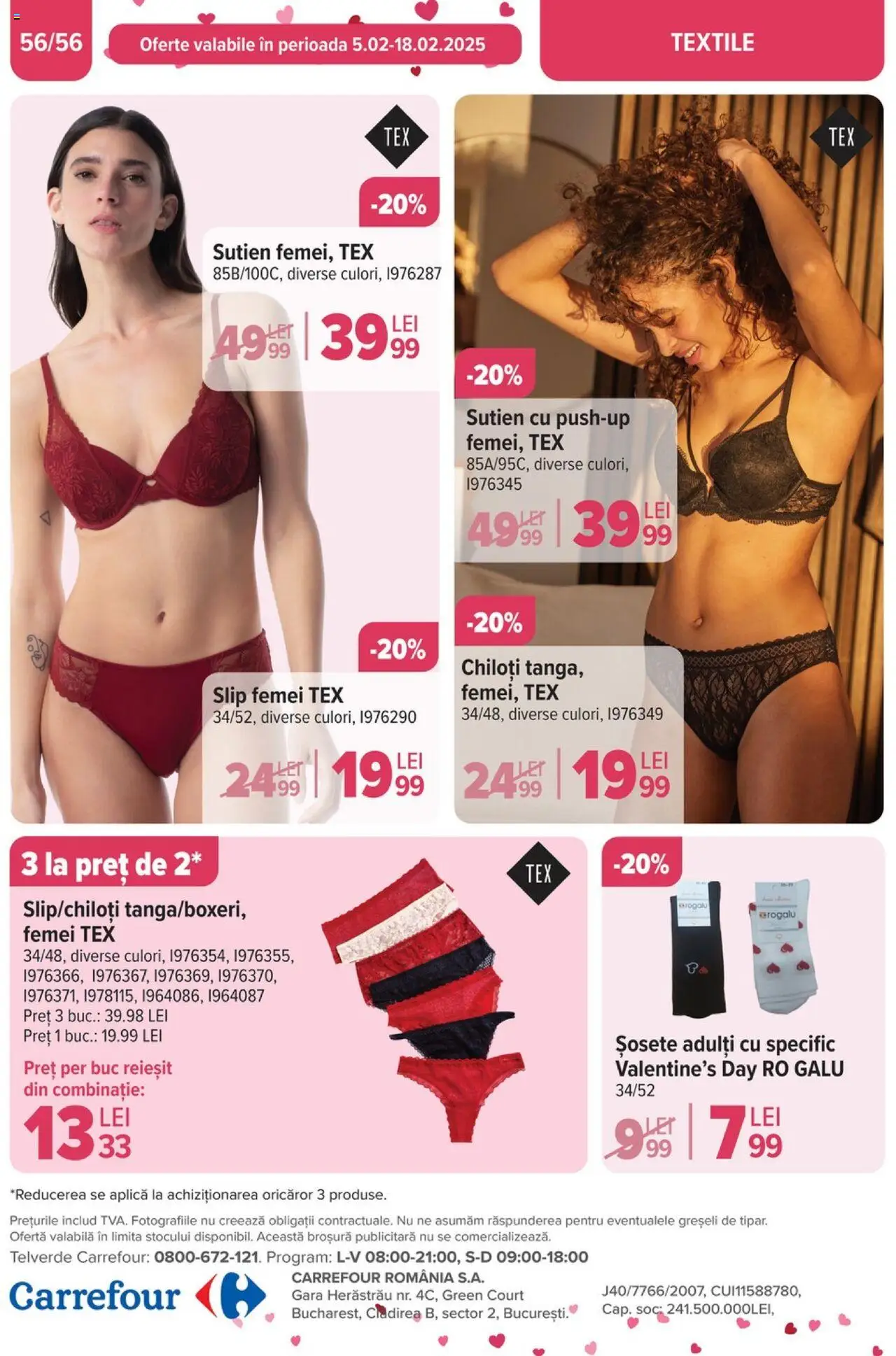 Catalog Carrefour 5 - 11 Februarie 2025 | Pagina 58 | Produse: Chiloți, Sutien, Șosete, Slip