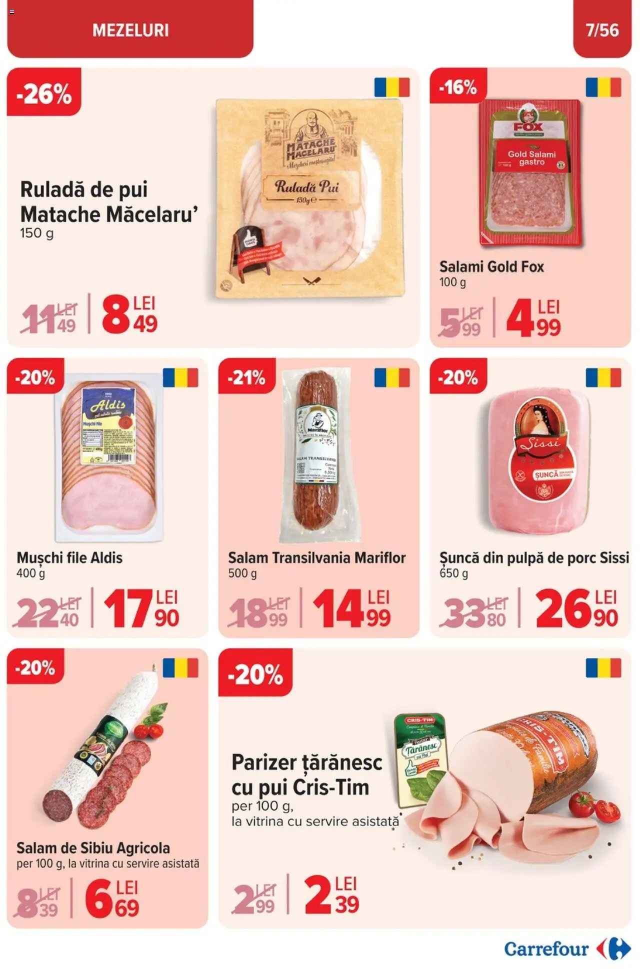 Catalog Carrefour 5 - 11 Februarie 2025 | Pagina 7 | Produse: Vitrină, Salam, Șuncă, Parizer