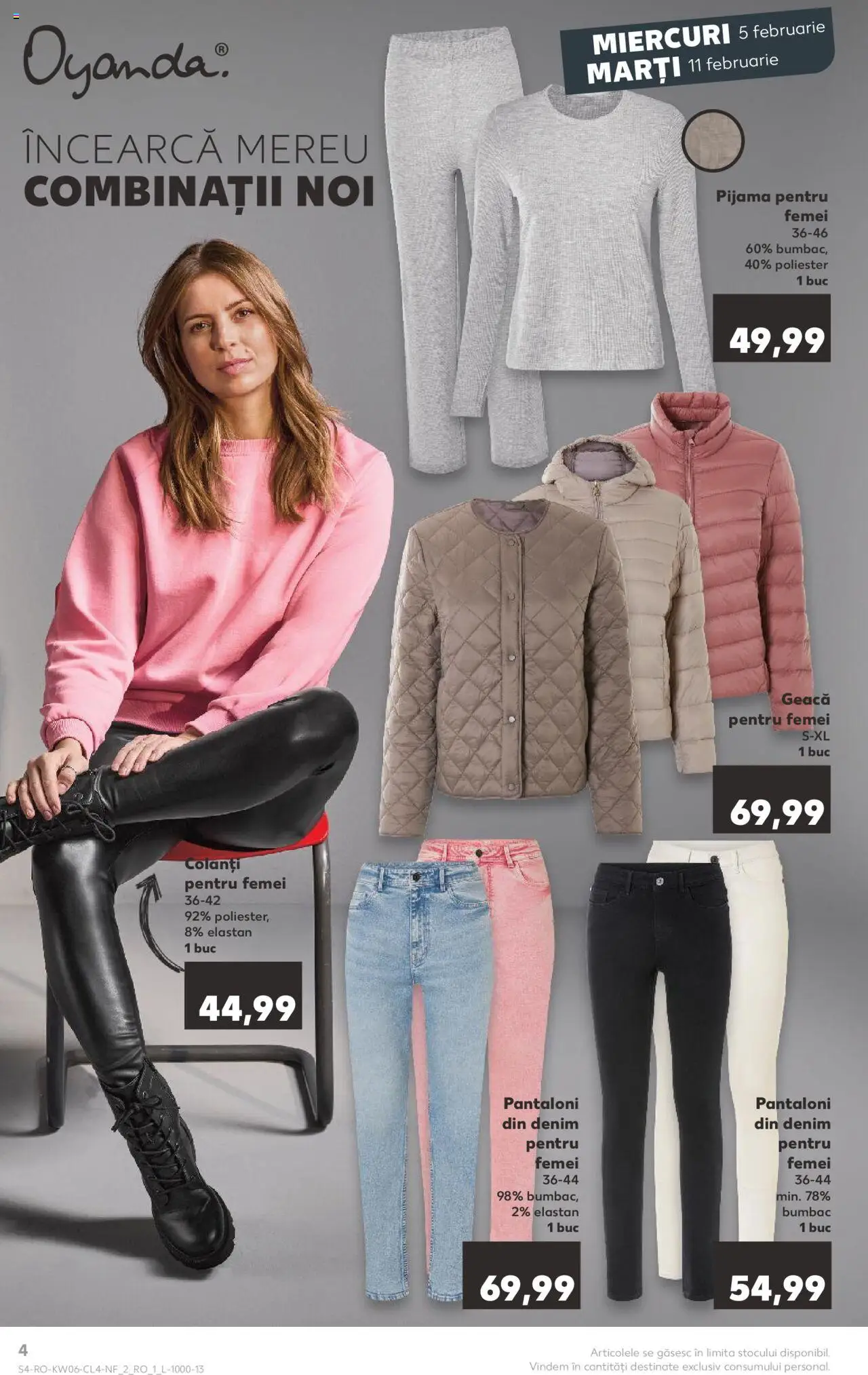 Catalog Kaufland 5 - 9 Februarie 2025 | Pagina 4 | Produse: Geacă, Pantaloni, Colanți