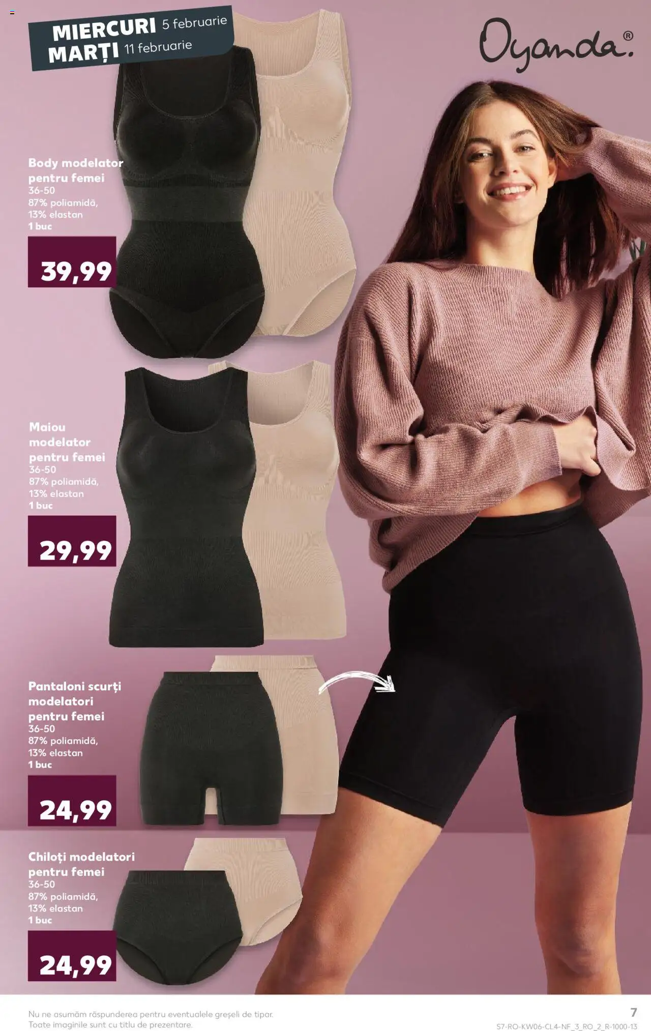 Catalog Kaufland 5 - 9 Februarie 2025 | Pagina 7 | Produse: Body, Maiou, Pantaloni, Chiloți