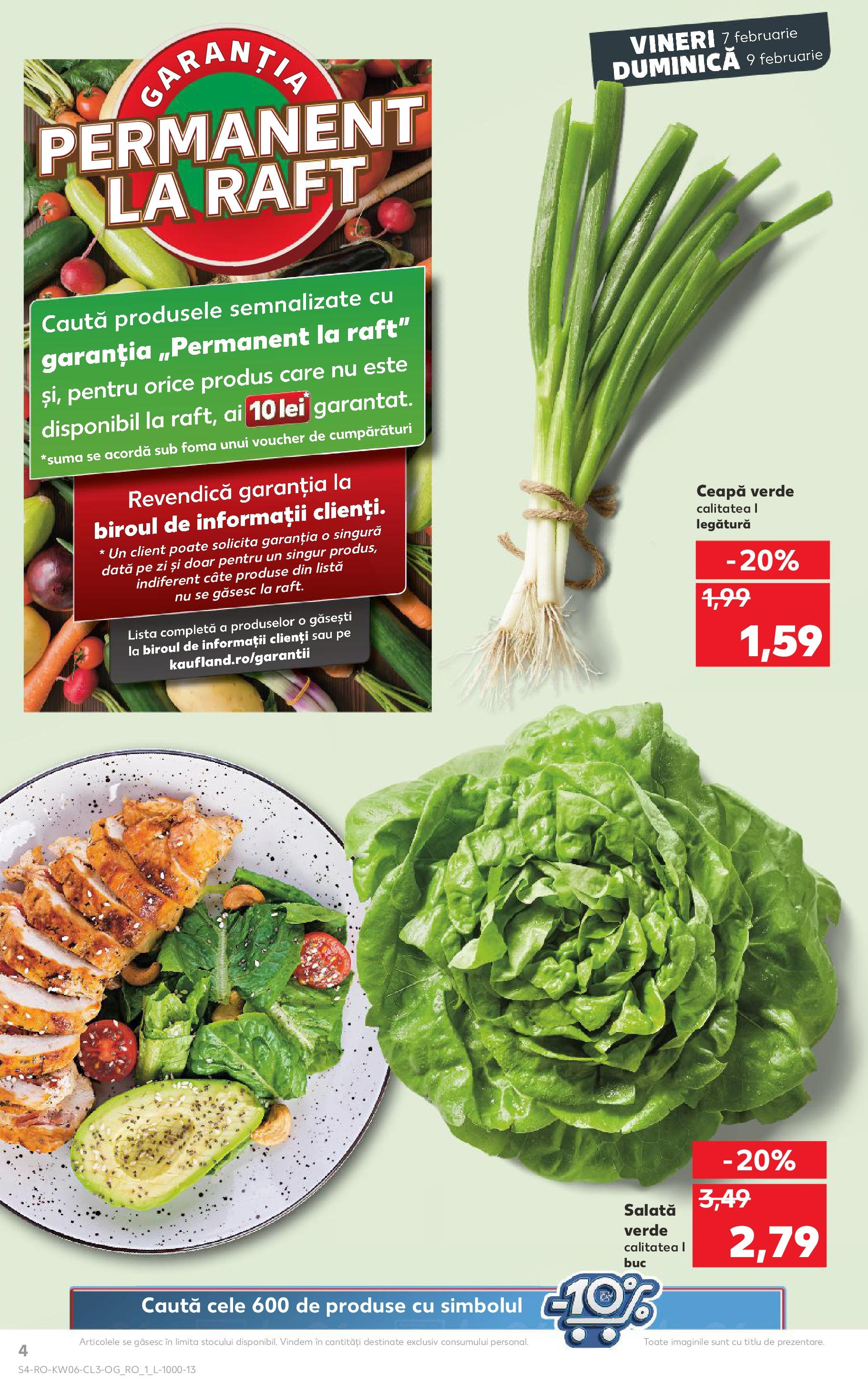 Catalog Kaufland 7 - 9 Februarie 2025 | Pagina 4 | Produse: Raft, Salată, Ceapă