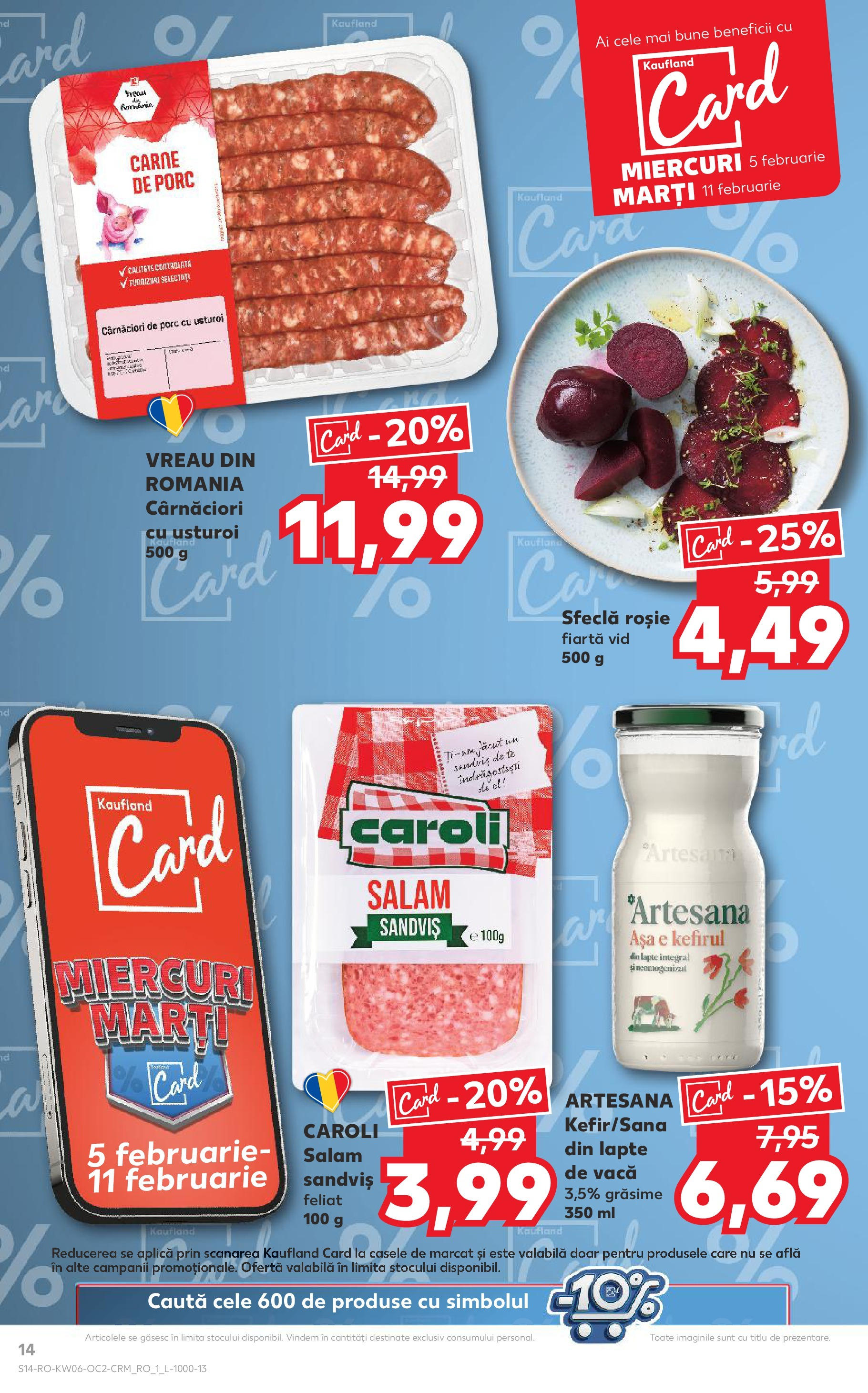 Catalog Kaufland 5 - 11 Februarie 2025 | Pagina 14 | Produse: Lapte, Salam, Carne De Porc, Sfeclă