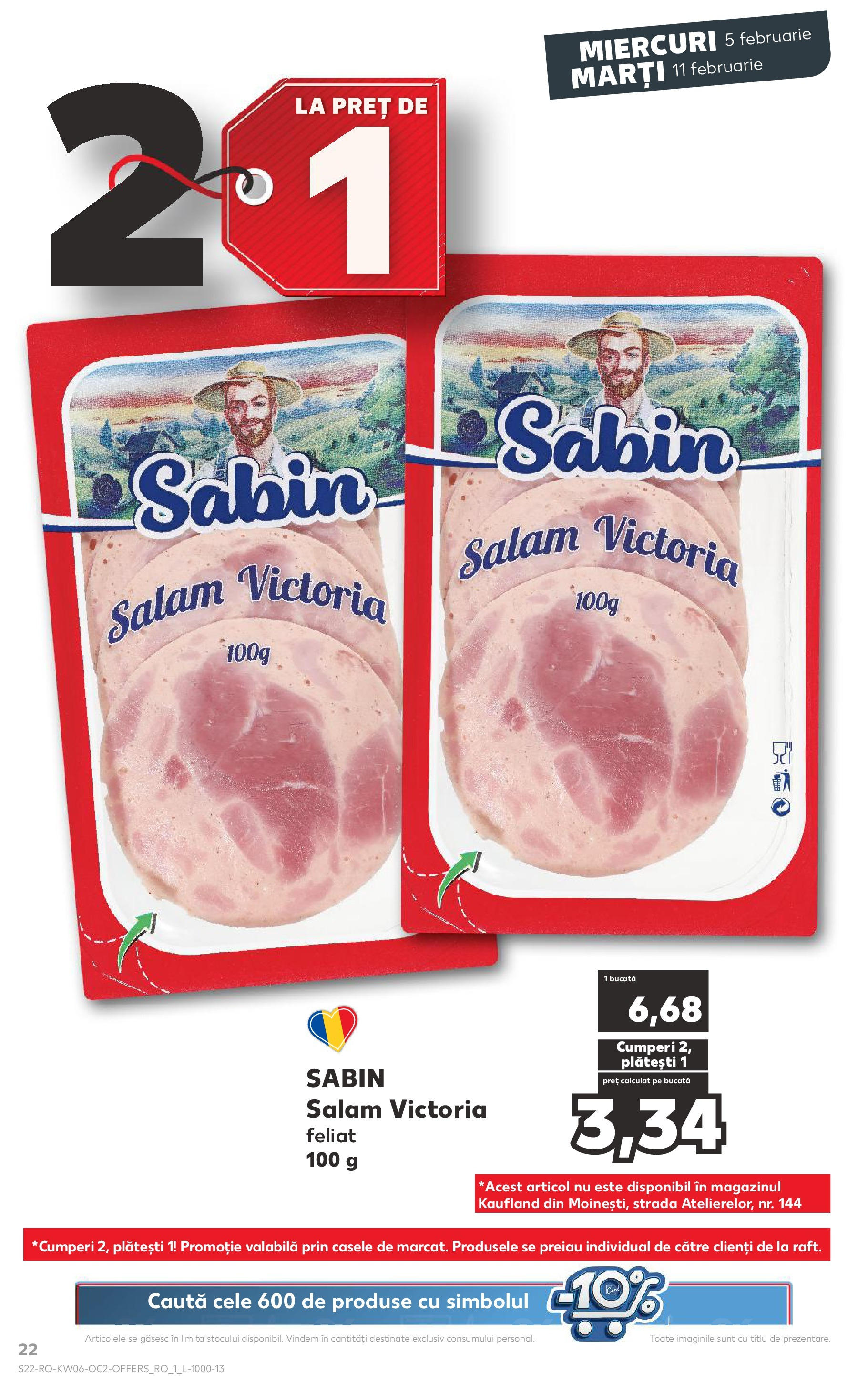 Catalog Kaufland 5 - 11 Februarie 2025 | Pagina 22 | Produse: Salam