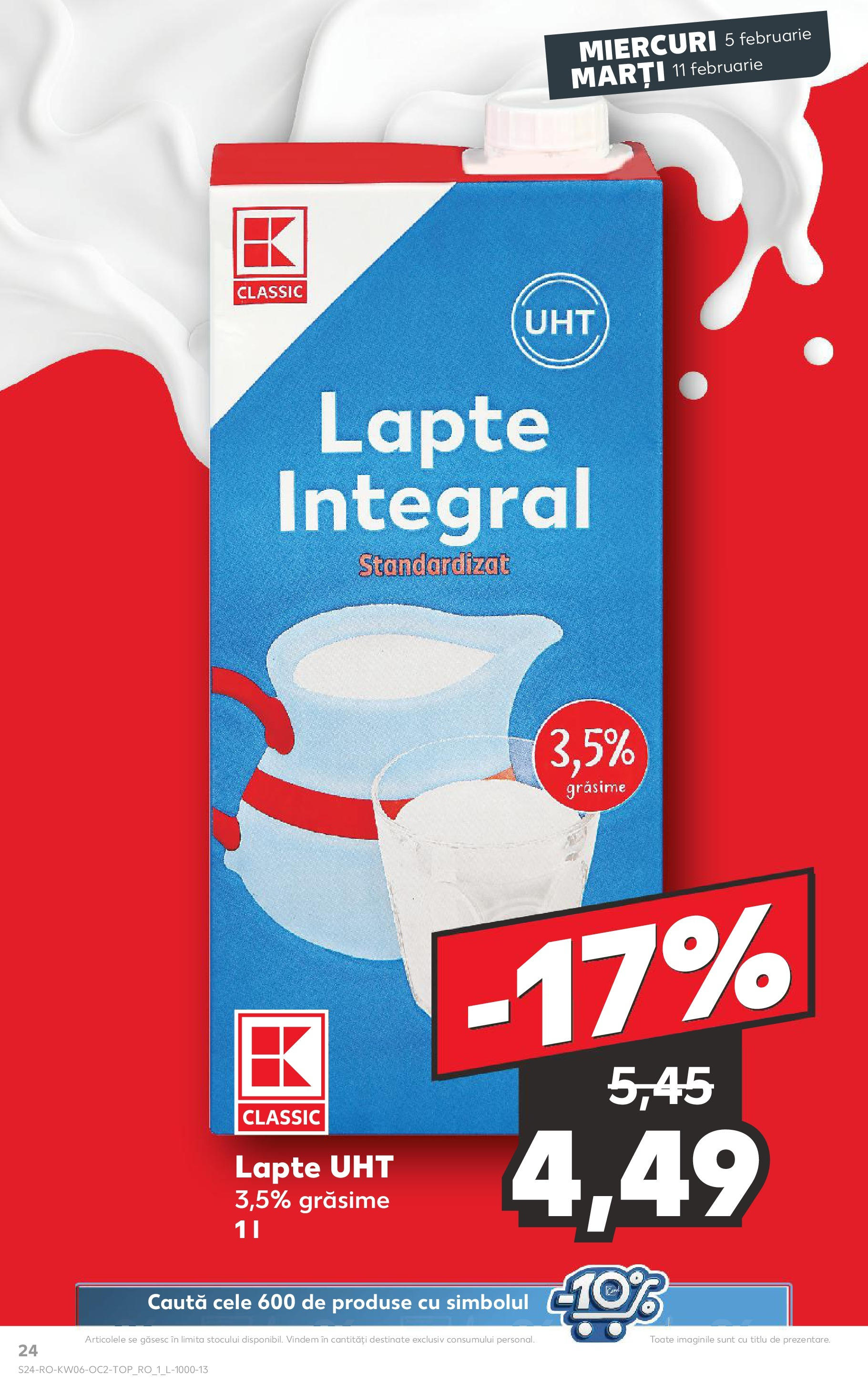 Catalog Kaufland 5 - 11 Februarie 2025 | Pagina 24 | Produse: Lapte