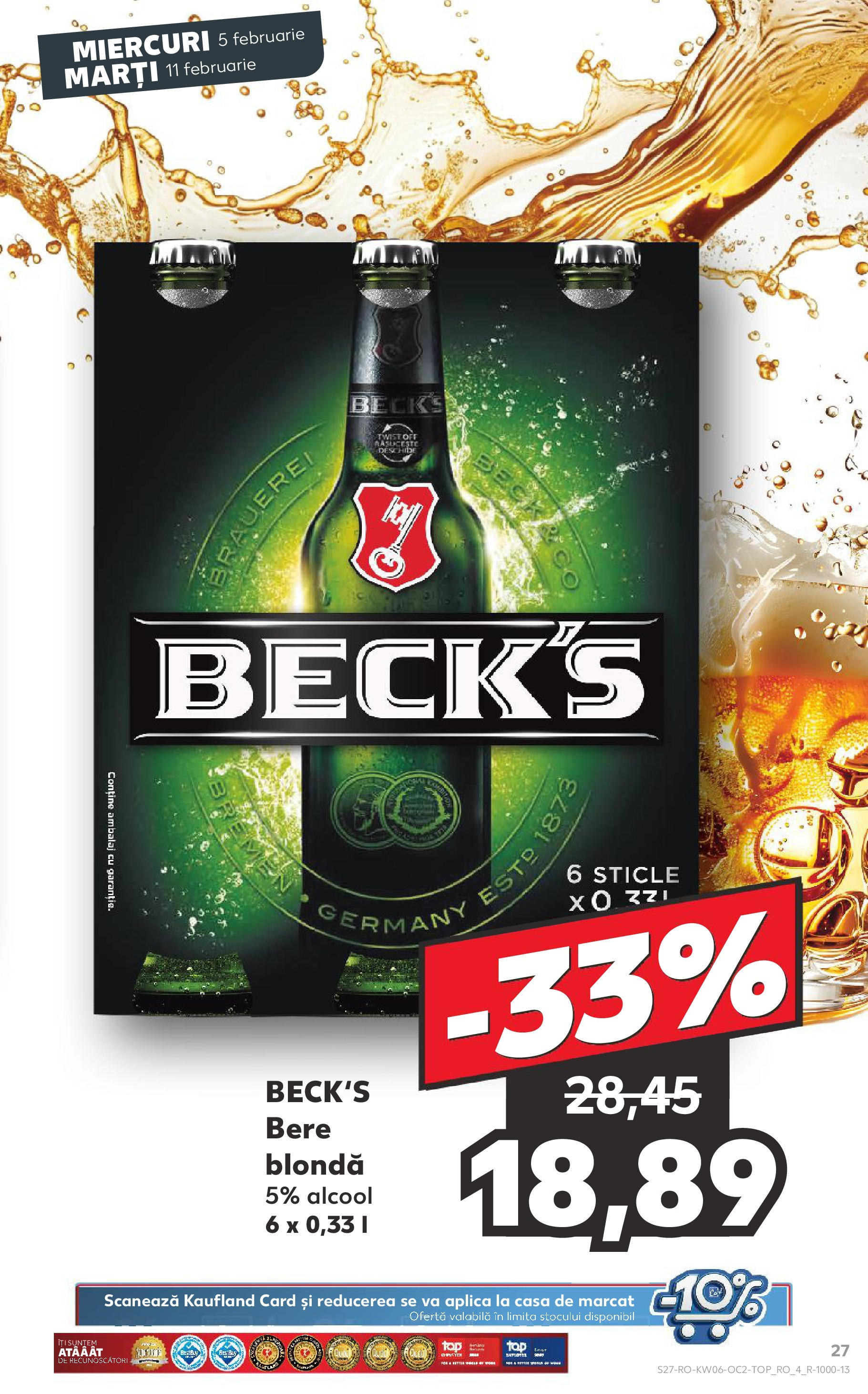 Catalog Kaufland 5 - 11 Februarie 2025 | Pagina 27 | Produse: Bere