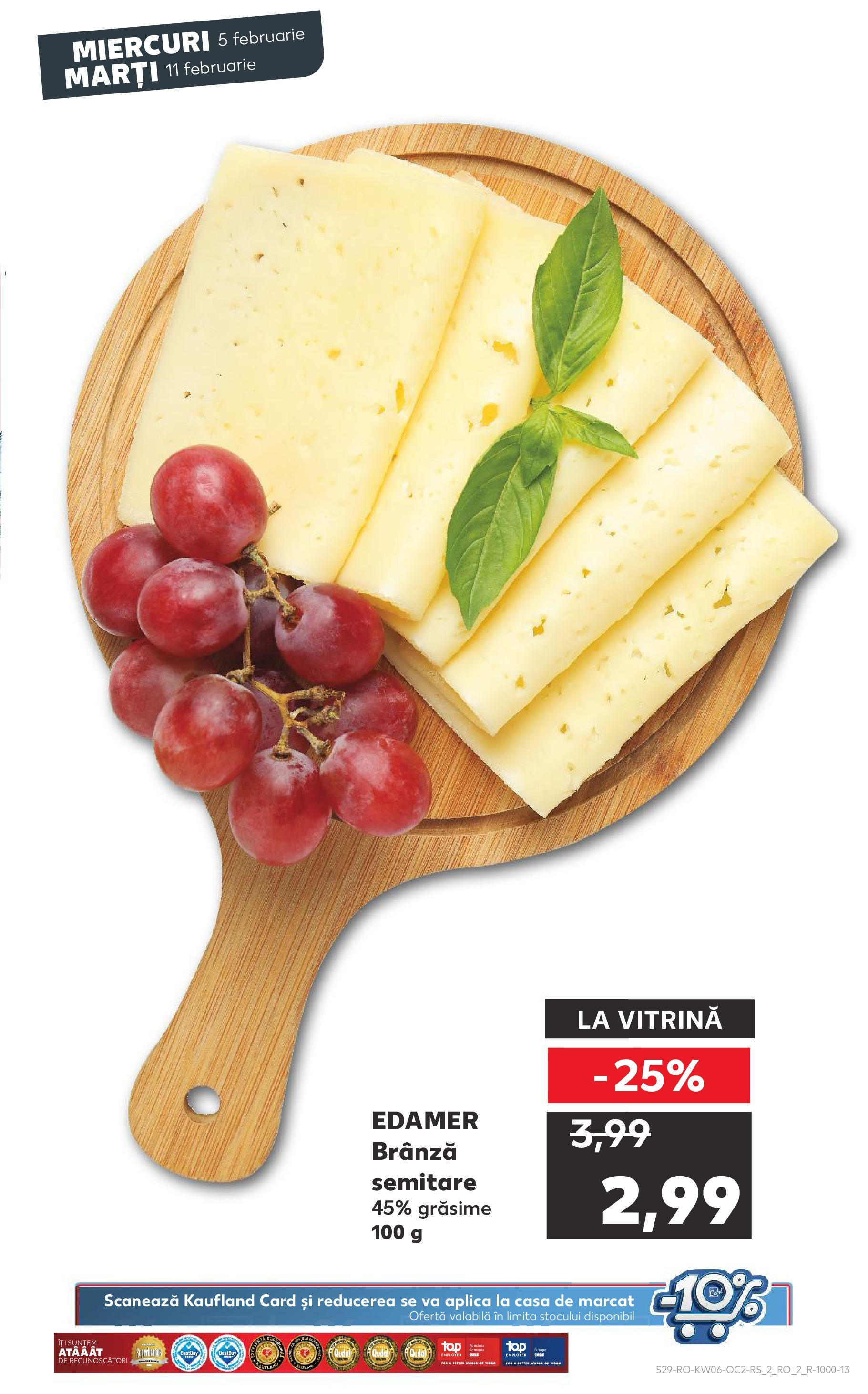 Catalog Kaufland 5 - 11 Februarie 2025 | Pagina 29 | Produse: Vitrină, Brânză