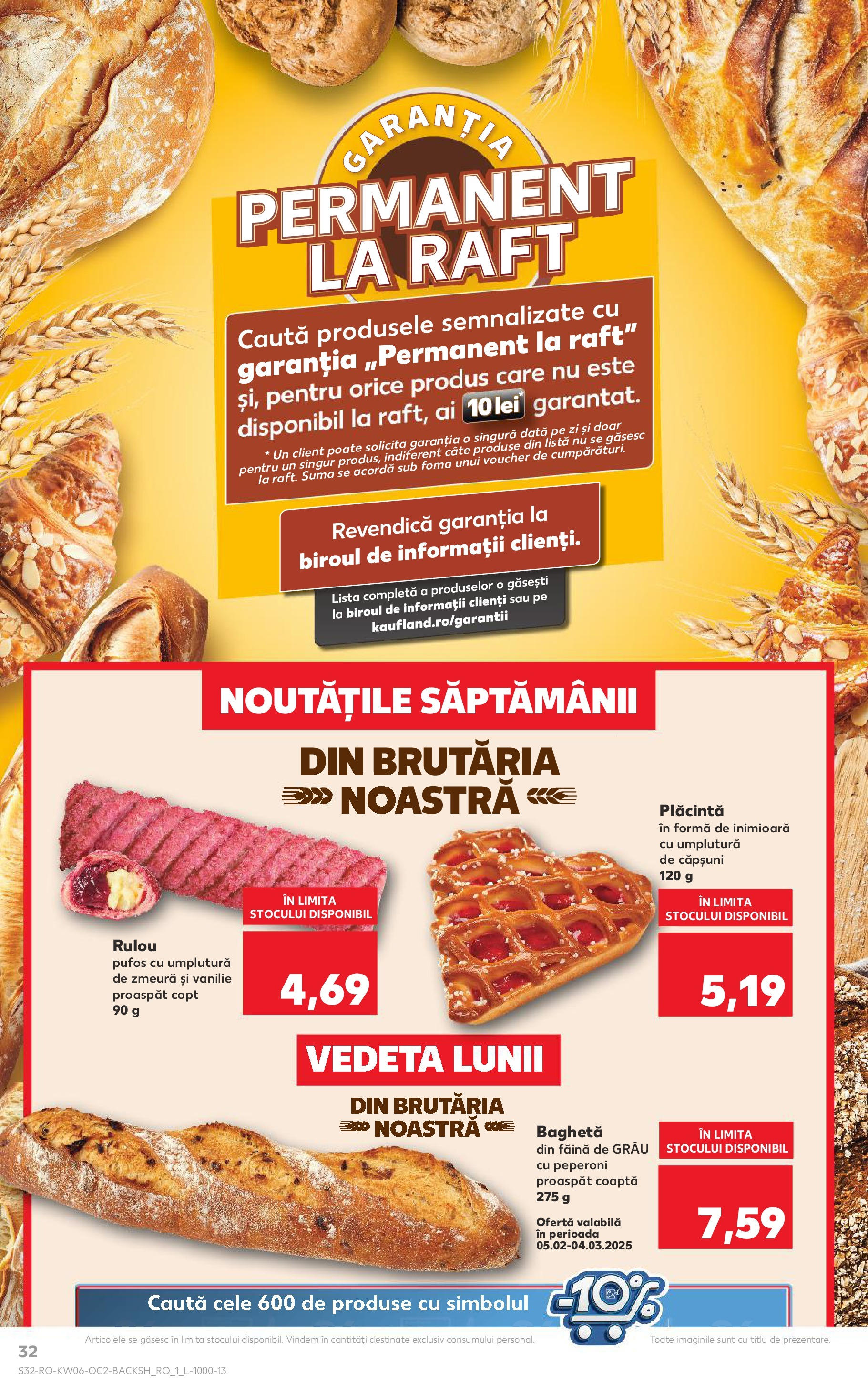 Catalog Kaufland 5 - 11 Februarie 2025 | Pagina 32 | Produse: Zmeură, Raft, Plăcintă, Făină