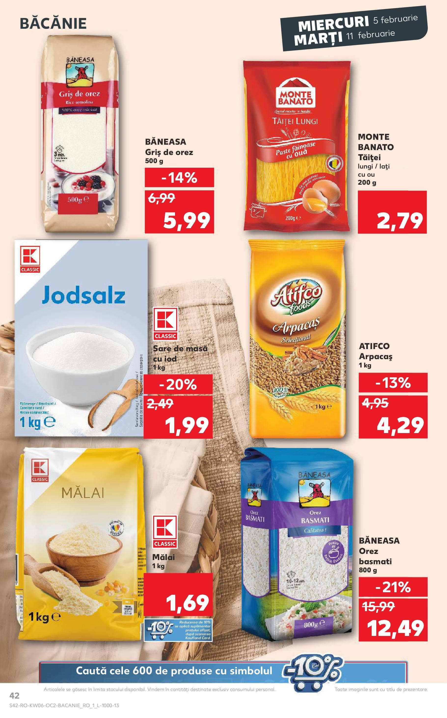 Catalog Kaufland 5 - 11 Februarie 2025 | Pagina 42 | Produse: Masă, Ouă, Orez, Sare