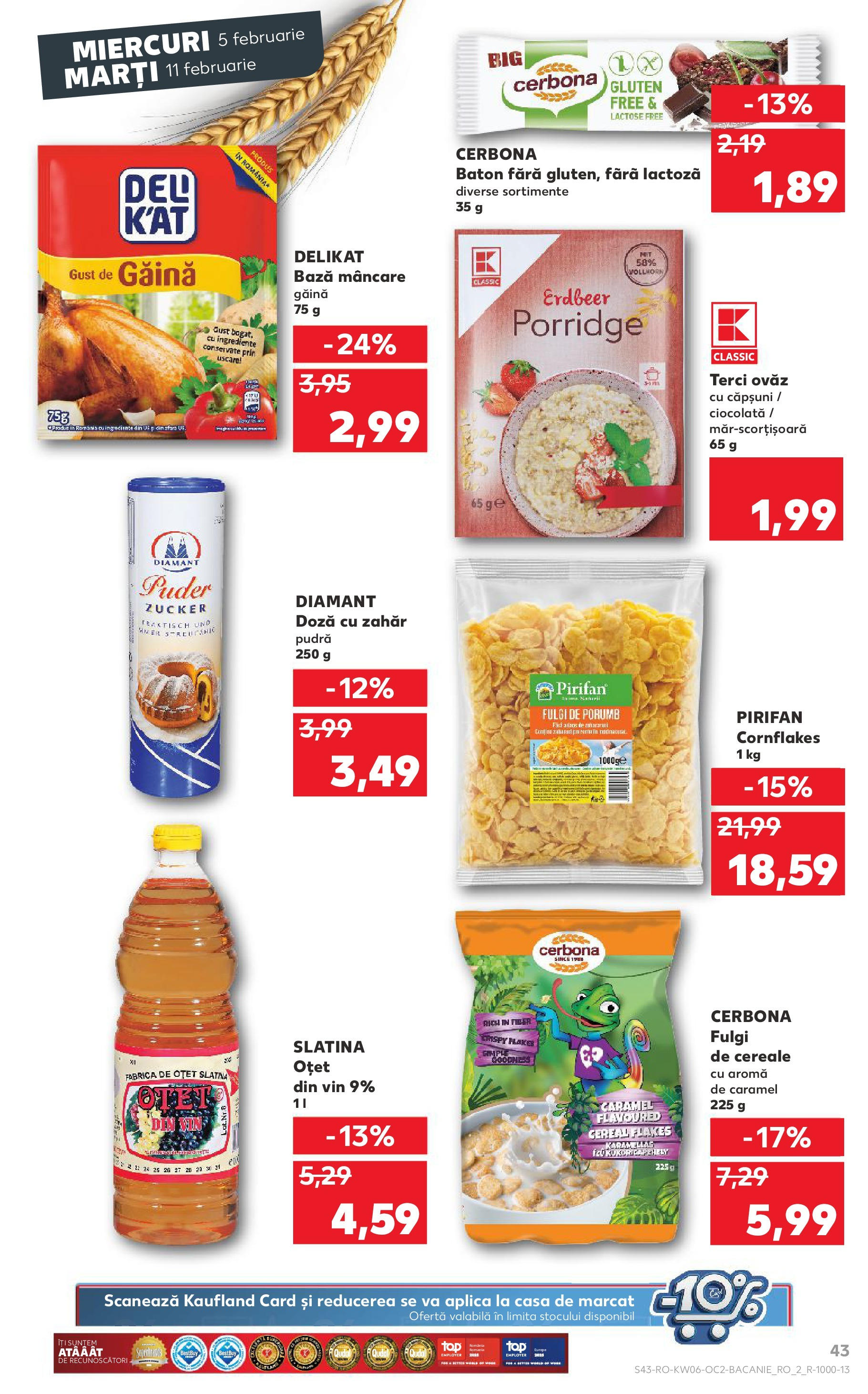 Catalog Kaufland 5 - 11 Februarie 2025 | Pagina 43 | Produse: Pudră, Ciocolată, Porumb, Zahăr