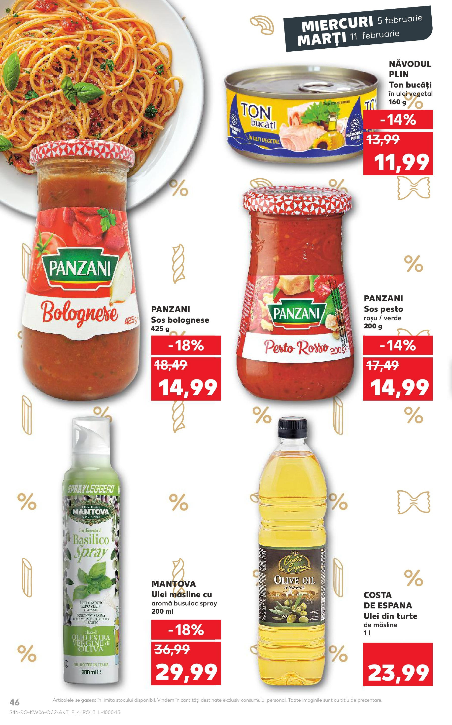 Catalog Kaufland 5 - 11 Februarie 2025 | Pagina 46 | Produse: Măsline, Ulei, Sos