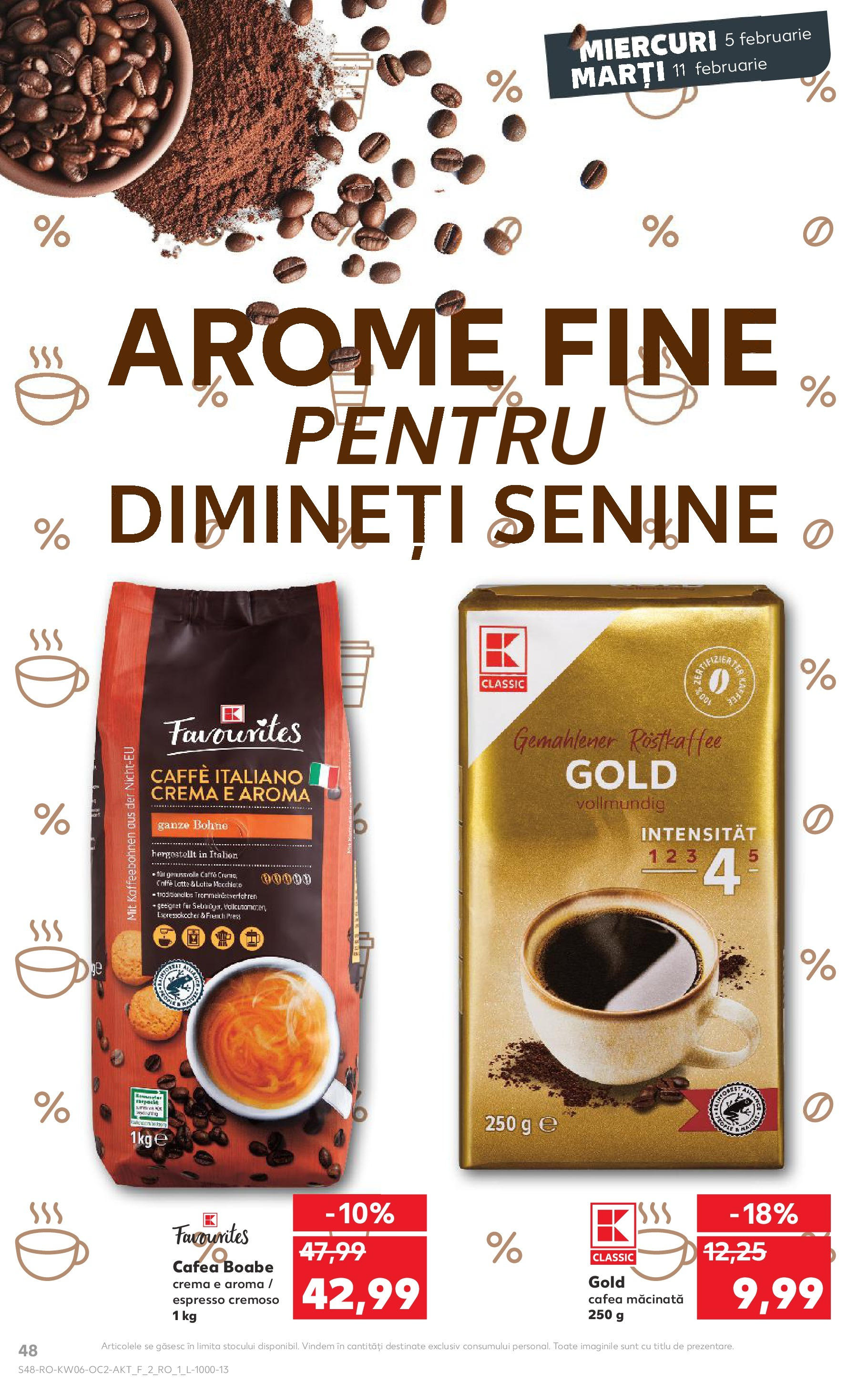 Catalog Kaufland 5 - 11 Februarie 2025 | Pagina 48 | Produse: Cremă, Cafea