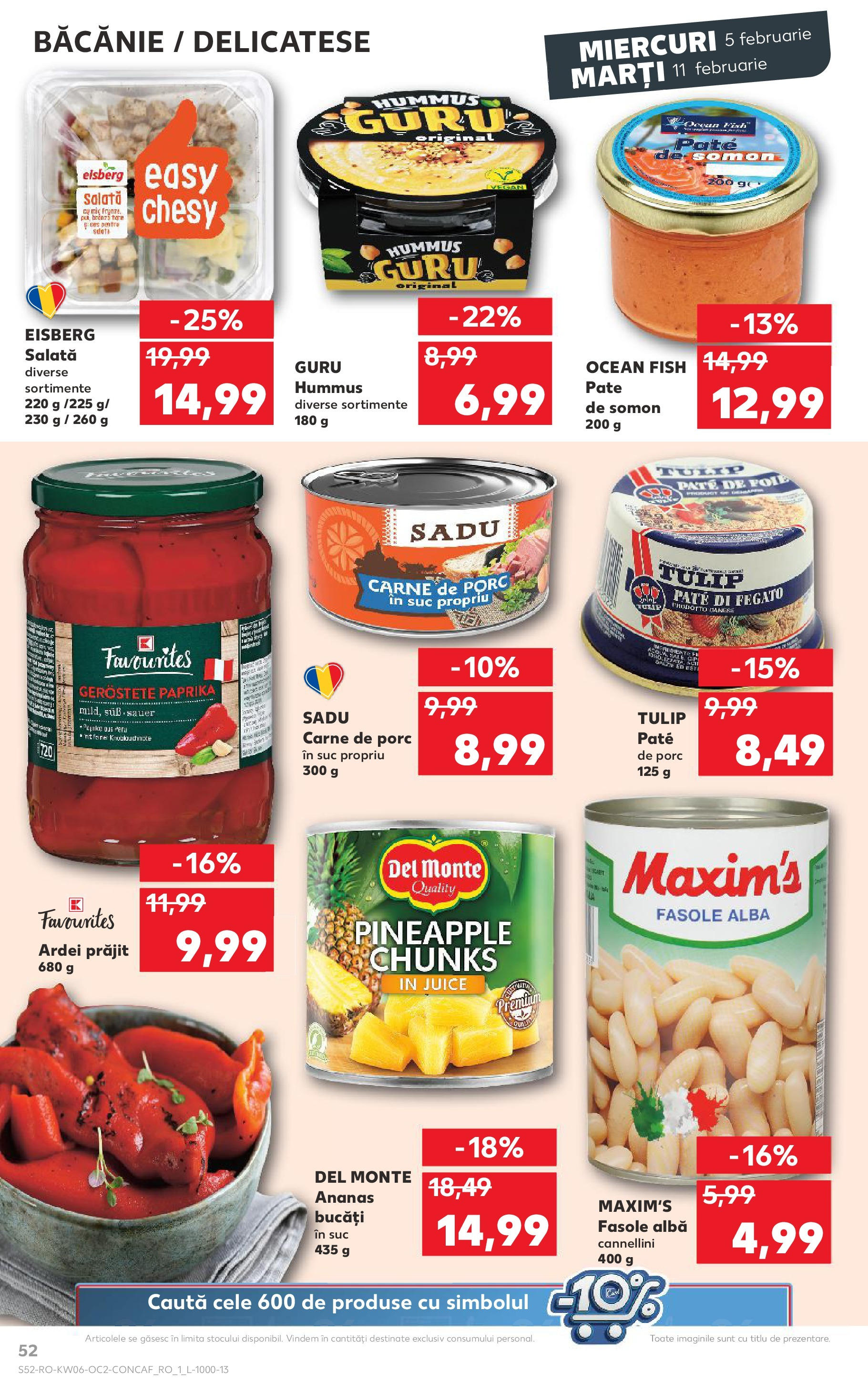 Catalog Kaufland 5 - 11 Februarie 2025 | Pagina 52 | Produse: Pate, Ardei, Carne De Porc, Ananas